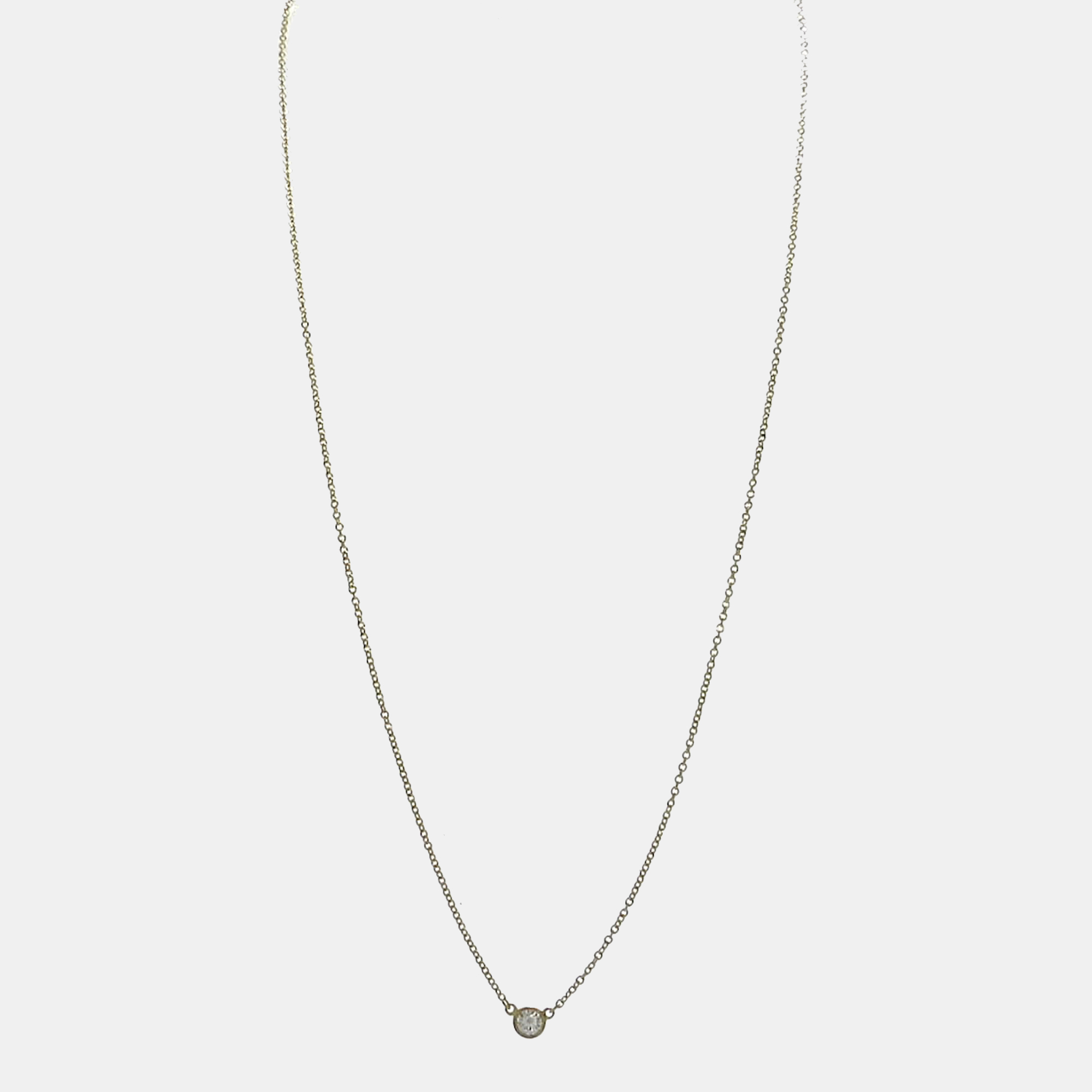 

Tiffany & Co. Elsa Peretti Diamonds By The Yard 18K Yellow Gold Diamond Necklace