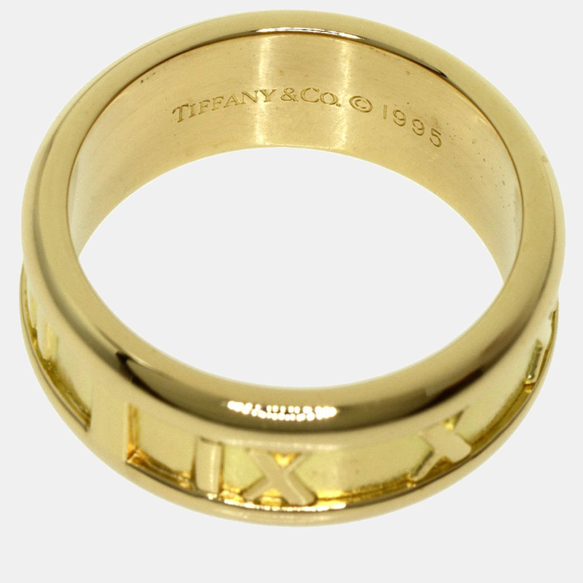 

Tiffany & Co. Vintage Atlas 18K Yellow Gold Ring EU 52
