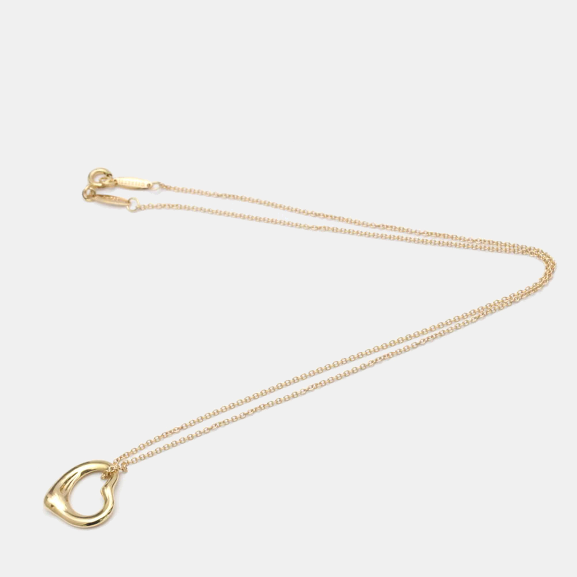 

Tiffany & Co. Elsa Peretti Open Heart 18K Rose Gold Necklace