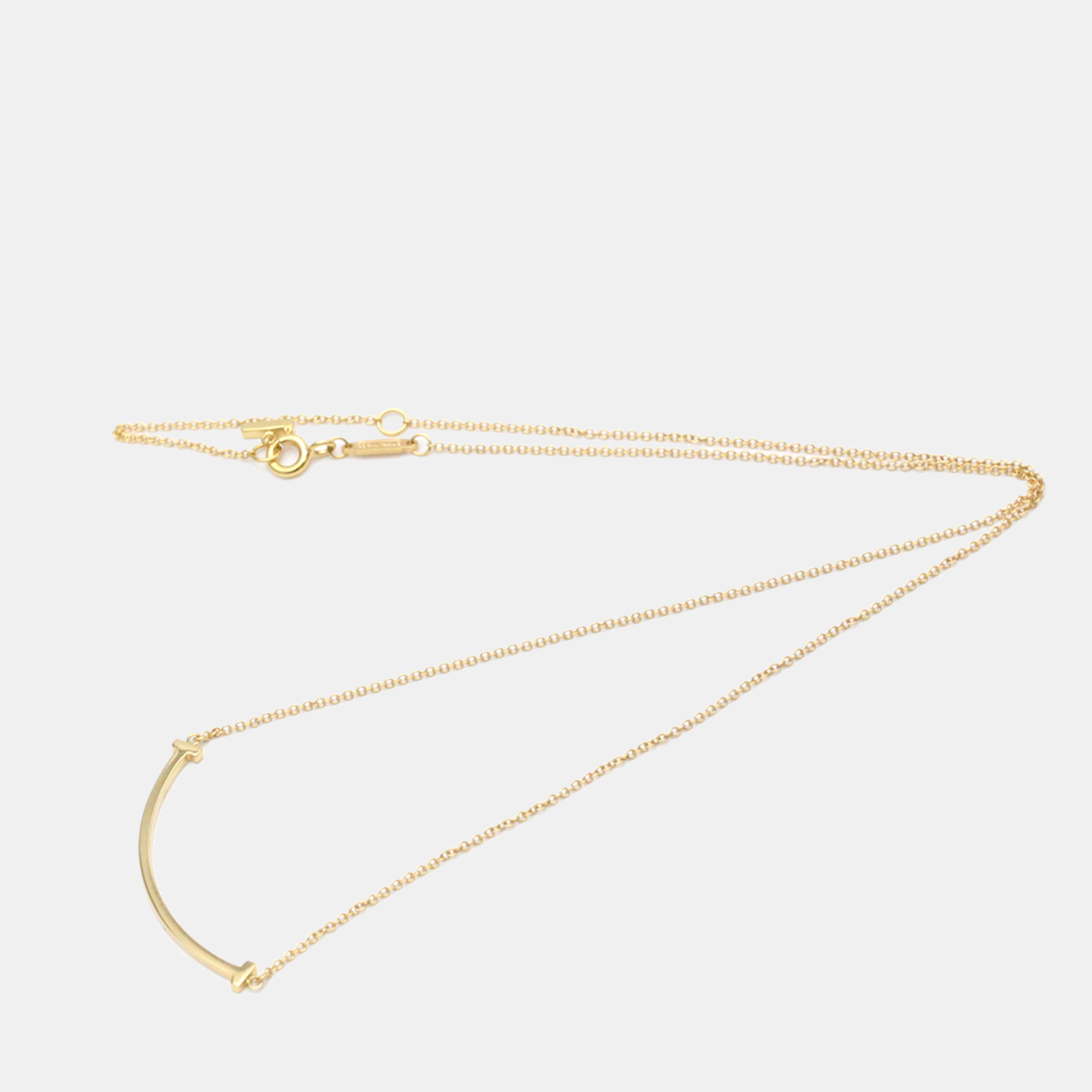 

Tiffany & Co. T Smile Small 18K Rose Gold Necklace