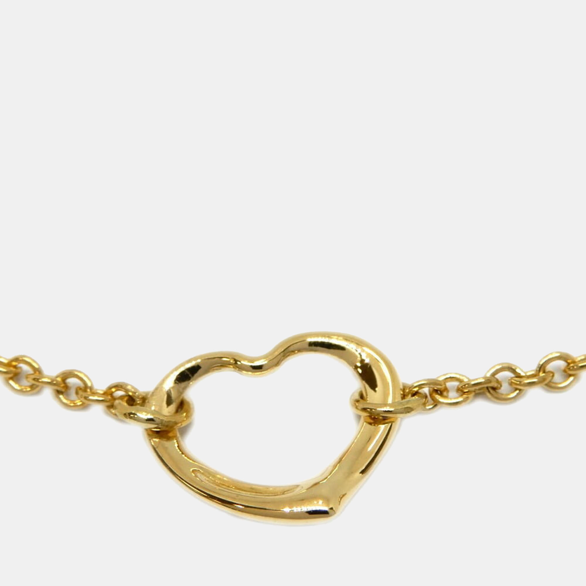 

Tiffany & Co. Elsa Peretti Open Heart 18K Yellow Gold Bracelet 18