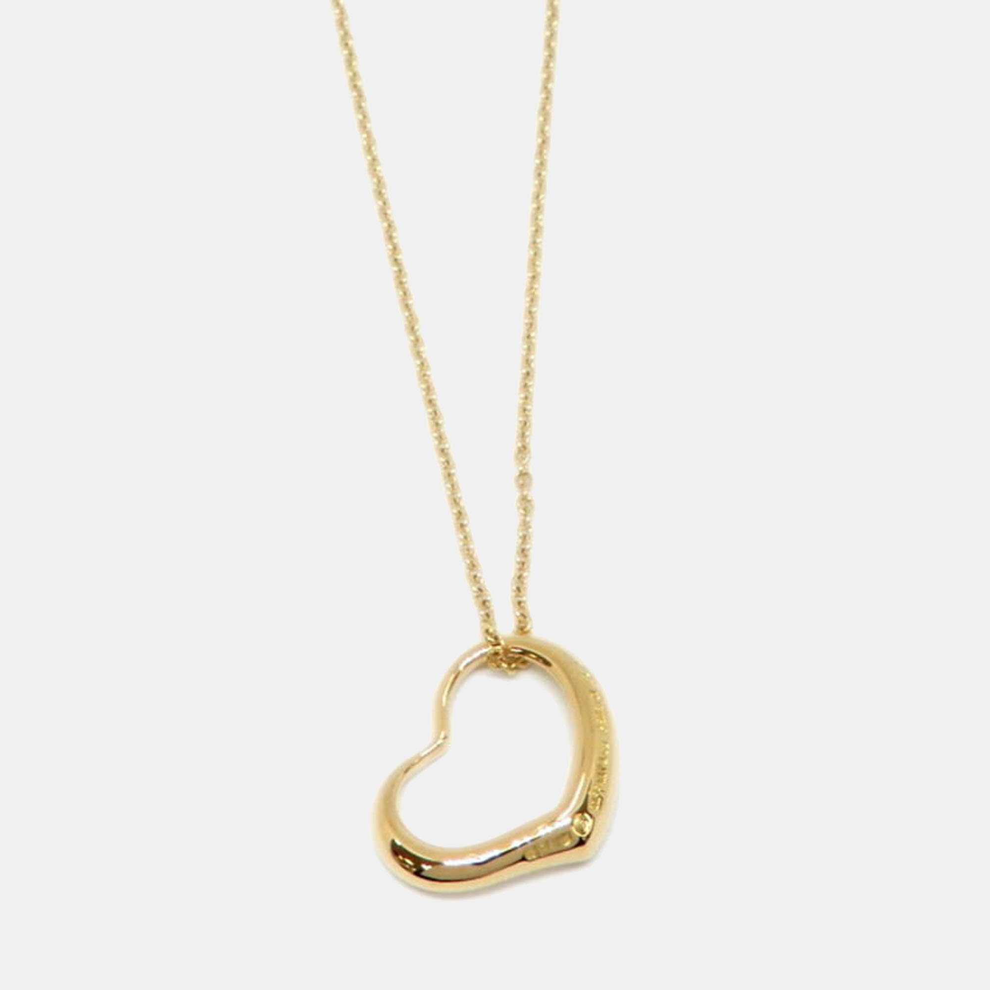 

Tiffany & Co. Elsa Peretti Open Heart 18K Yellow Gold Necklace