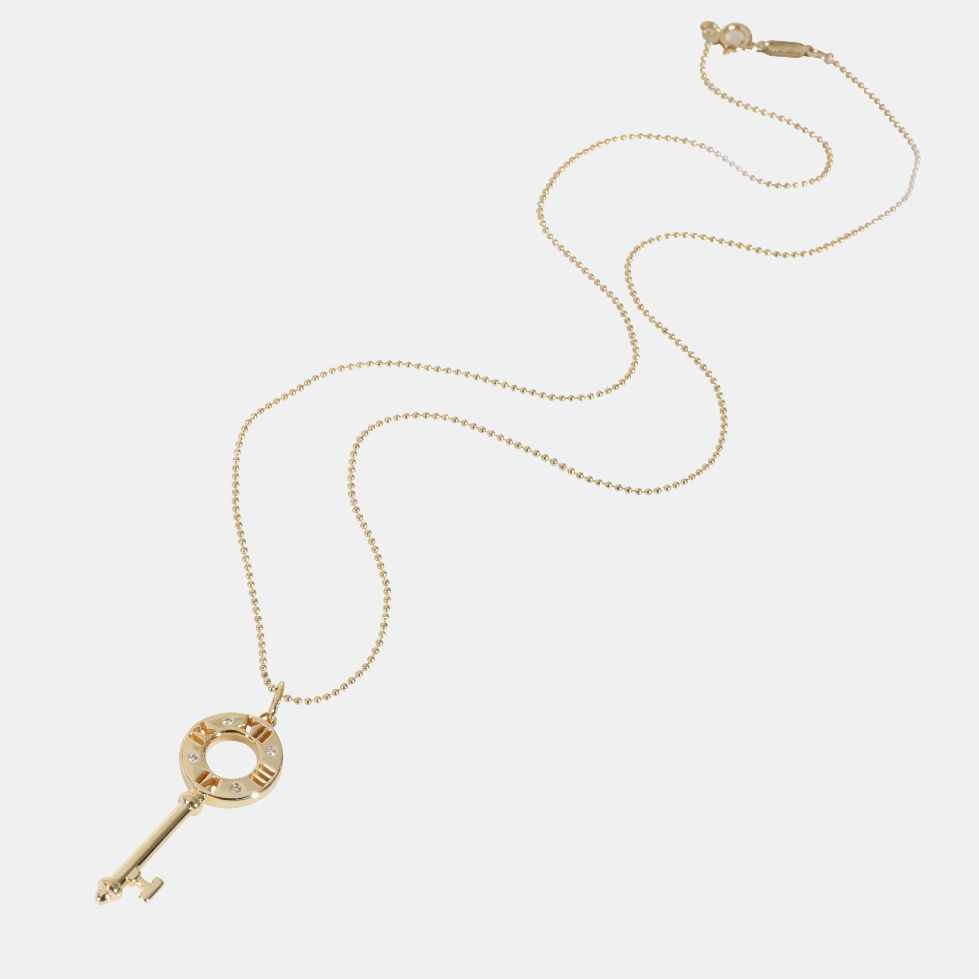 

Tiffany & Co. Atlas Keys Diamond Pendant in 18k Yellow Gold 0.01 CTW