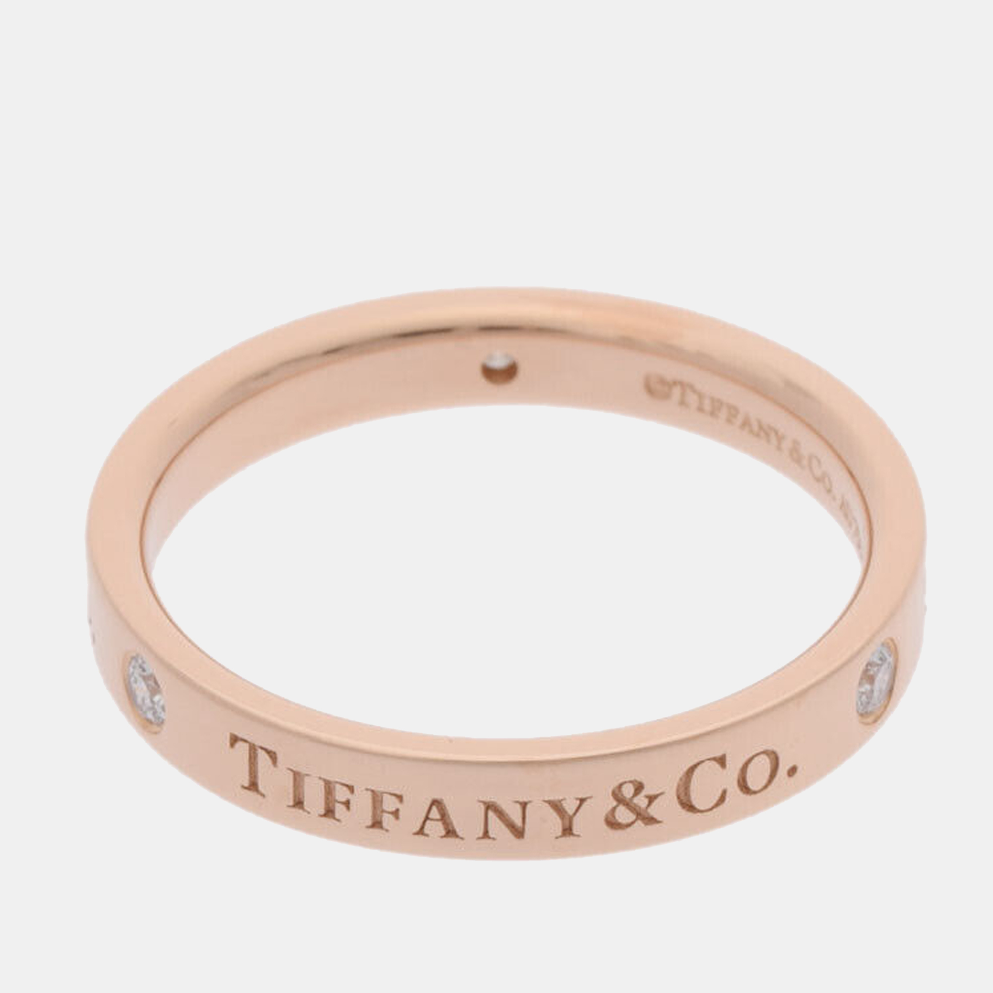 

Tiffany & Co. Tiffany 1837 18K Rose Gold Diamond Ring EU 54