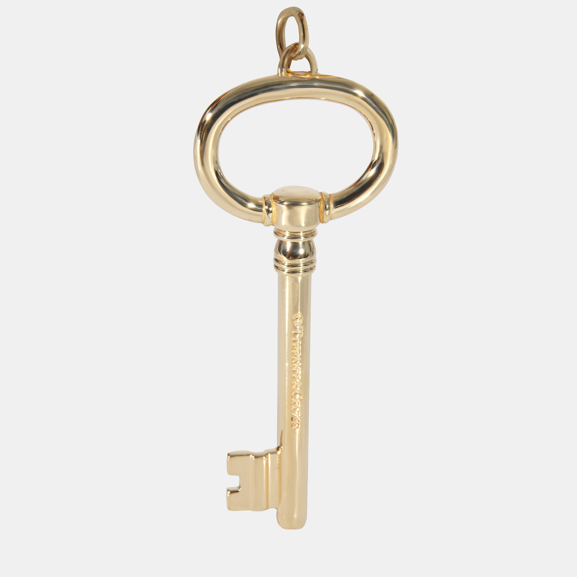 

Tiffany & Co. Oval Key Pendant in 18k Yellow Gold 2.6 Inches