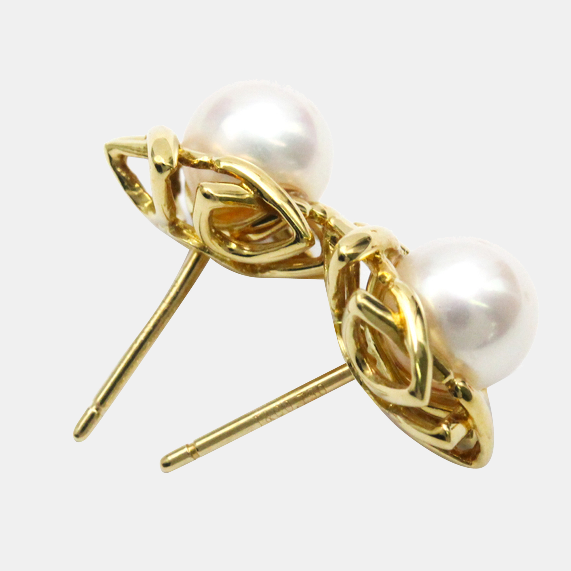

Tiffany & Co. Cross 18K Yellow Gold Pearl Earrings