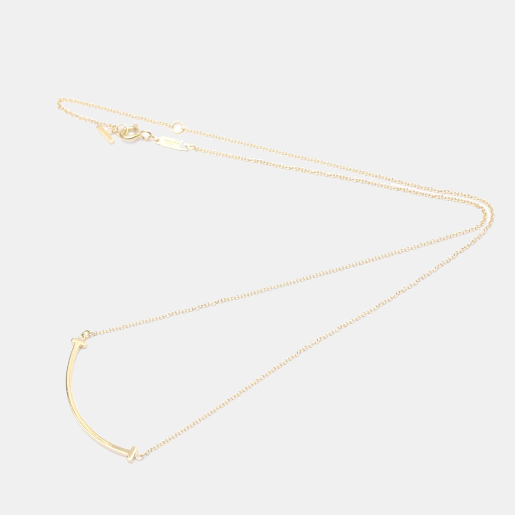 

Tiffany & Co. T Smile Small 18K Rose Gold Necklace
