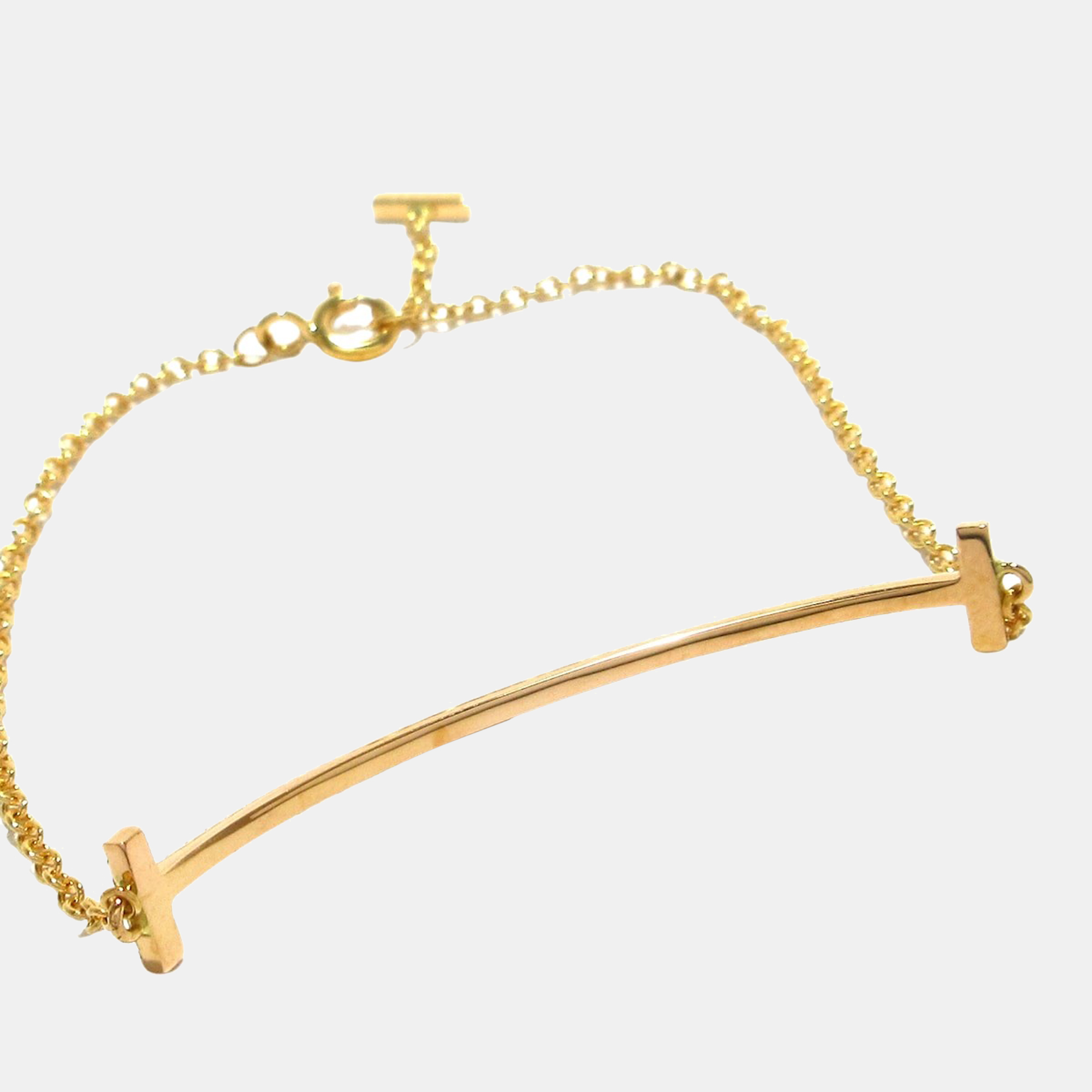 

Tiffany & Co. T Smile 18K Yellow Gold Diamond Bracelet 16