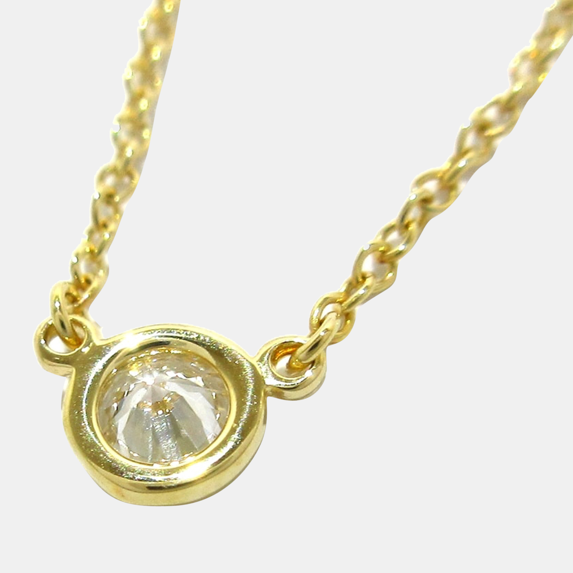 

Tiffany & Co. Elsa Peretti Diamonds by the Yard 18K Yellow Gold Diamond Necklace