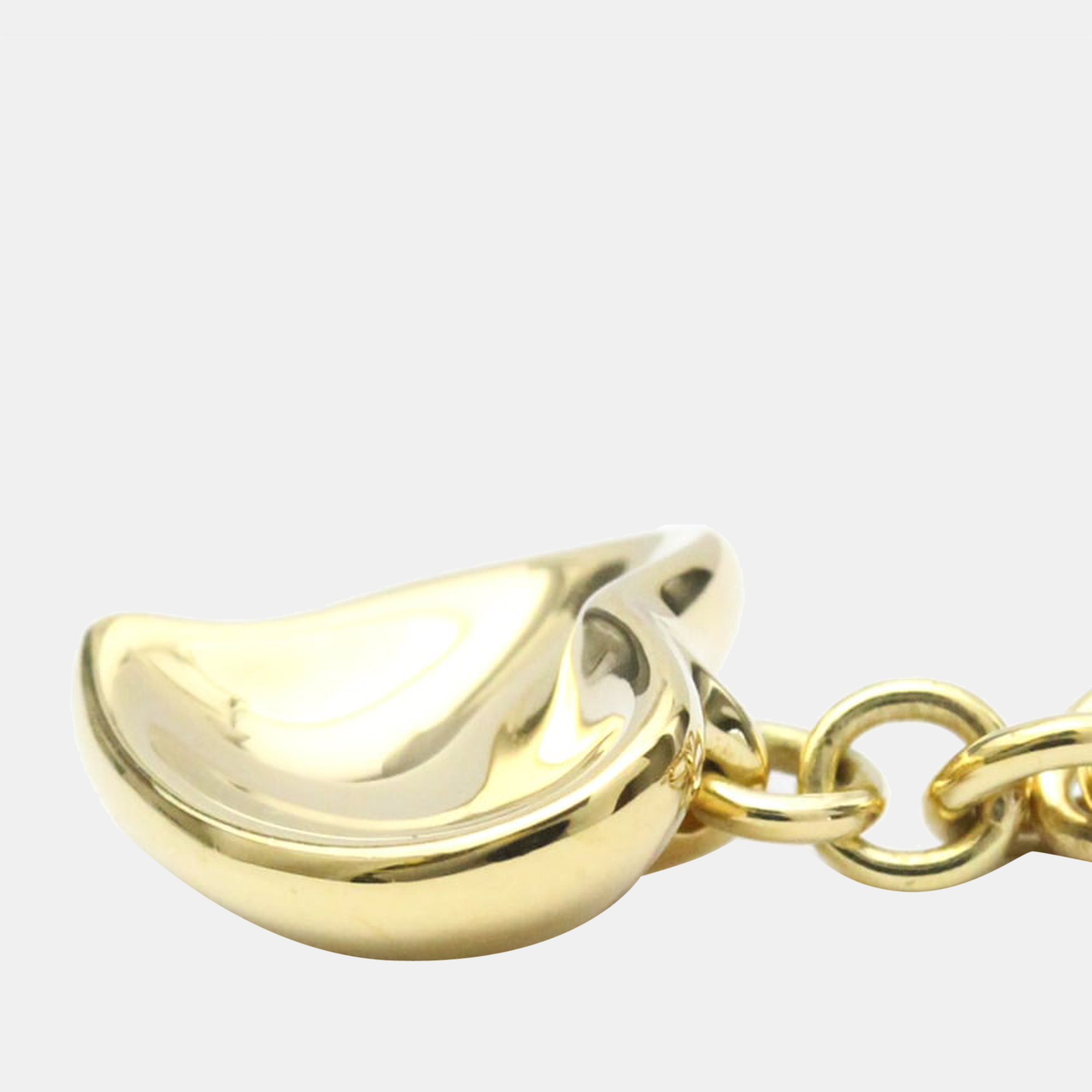 

Tiffany & Co. Elsa Peretti Full Heart Link Charm 18K Yellow Gold Bracelet