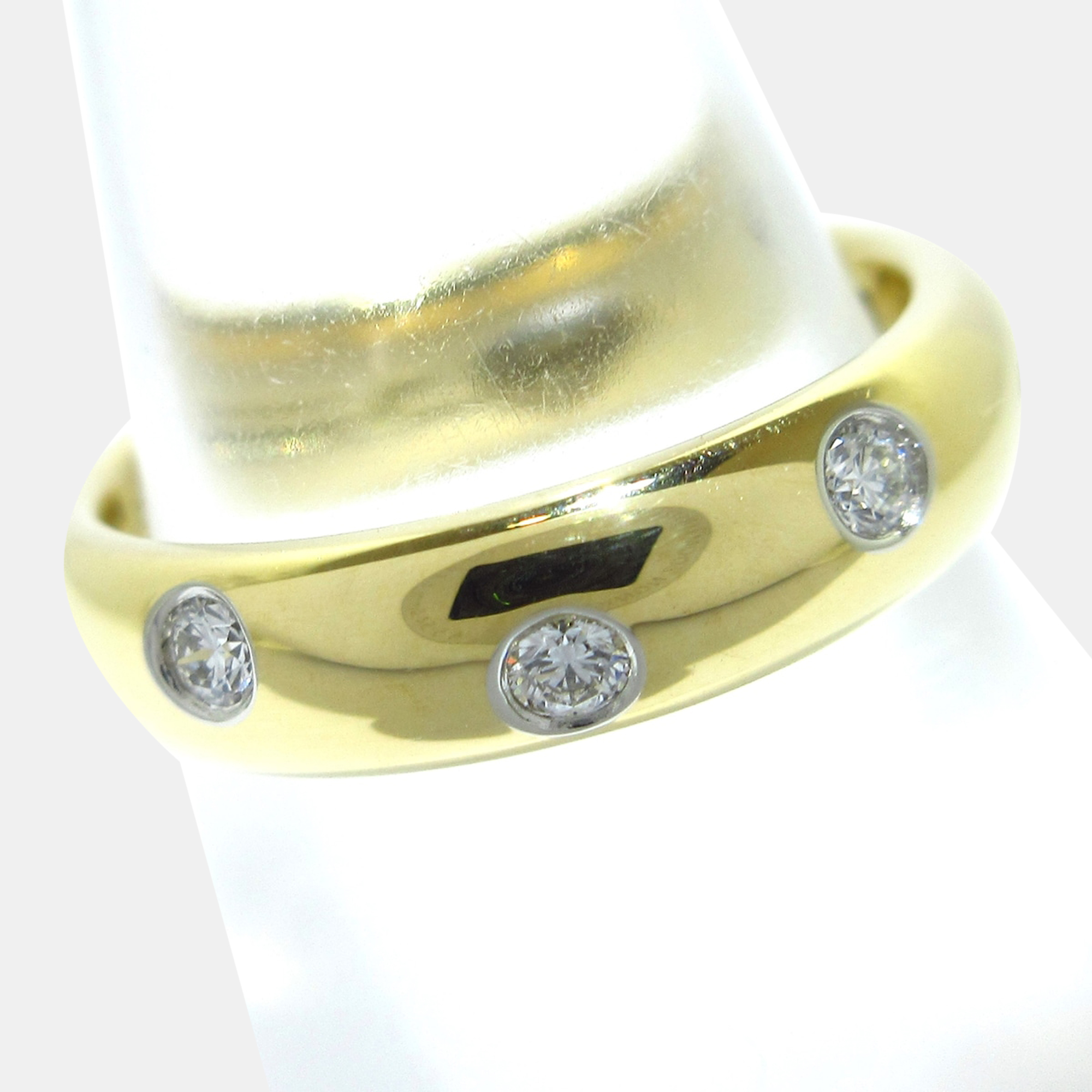 

Tiffany & Co. Etoile 18K Yellow Gold Platinum and Diamond Ring EU 47