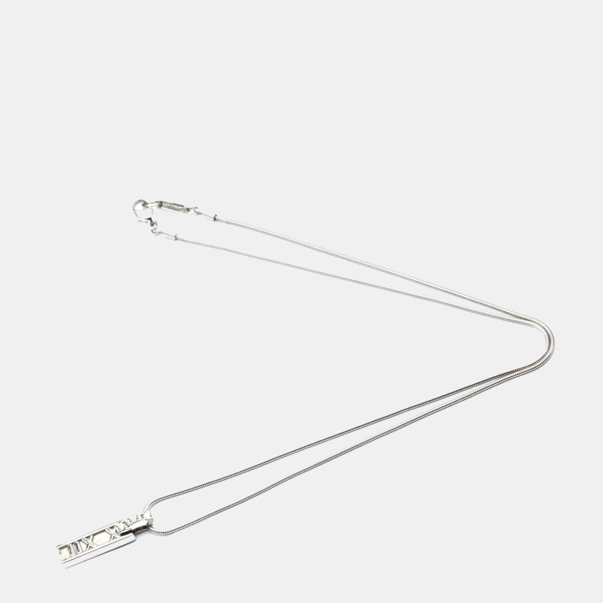 

Tiffany & Co. Atlas 18K White Gold Diamond Necklace