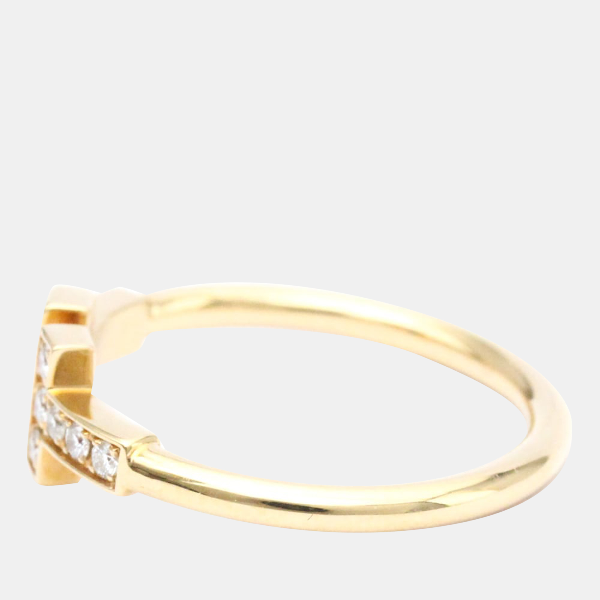 

Tiffany & Co. T Wire 18K Rose Gold Diamond Ring EU 53