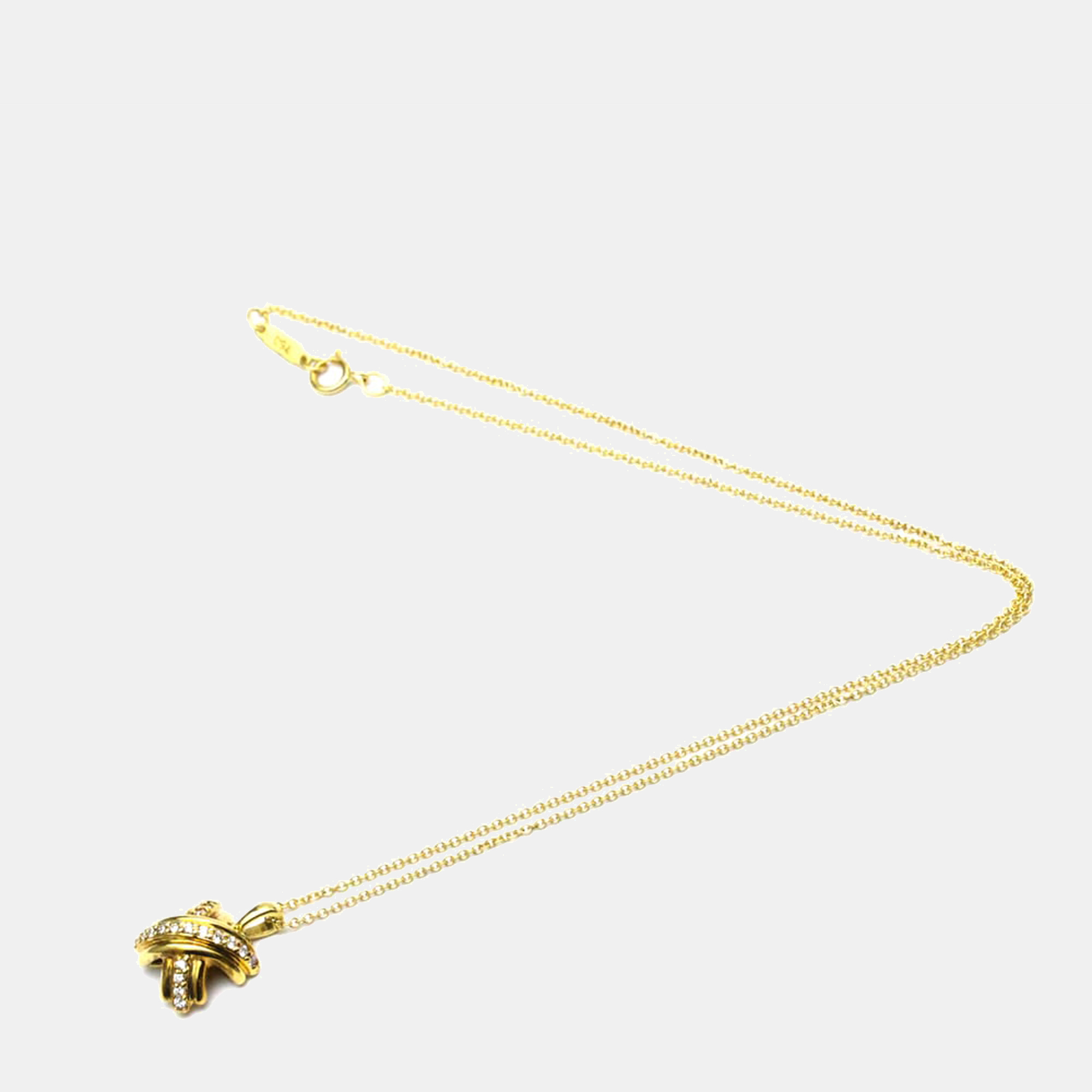 

Tiffany & Co. Signature X 18K Yellow Gold Diamond Necklace