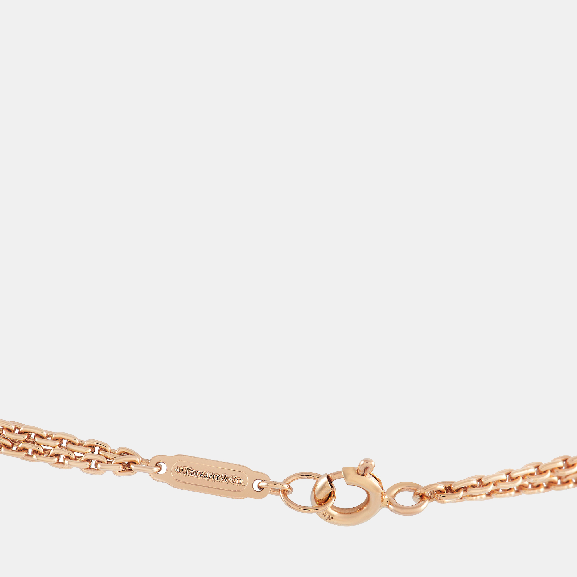 

Tiffany Co. HardWear 18K Rose Gold 0.74 ct Diamond Pendant Necklace