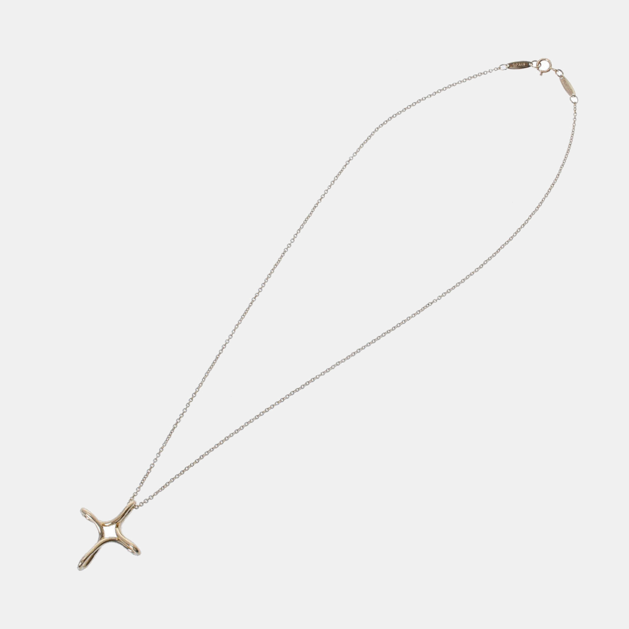 

Tiffany & Co. Elsa Peretti Infinity Cross 18K Yellow Gold Necklace