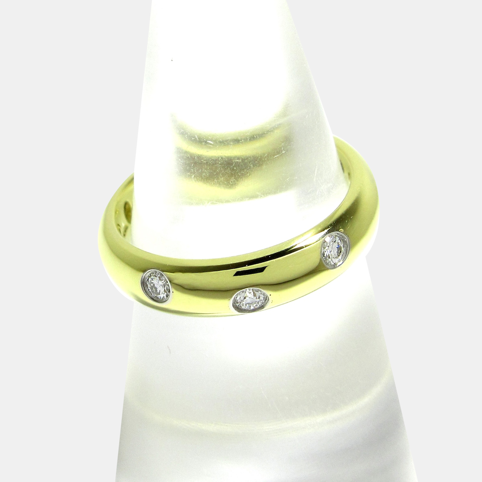 

Tiffany & Co. Etoile 18K Yellow Gold Platinum Diamond Ring EU 48