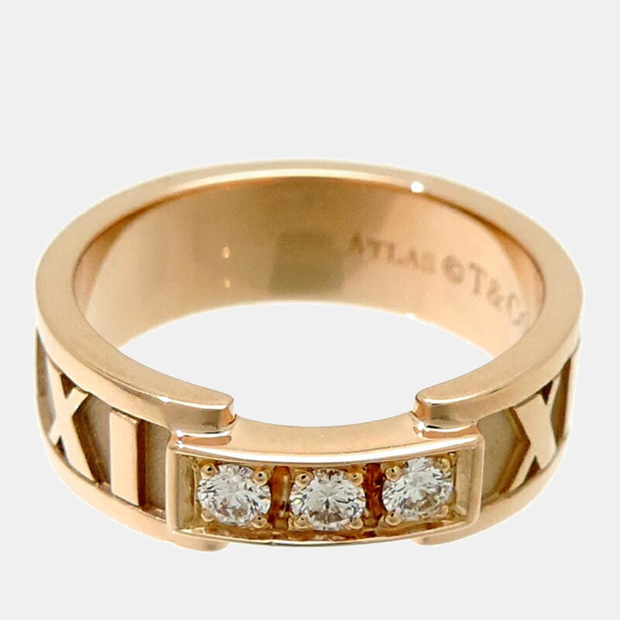 

Tiffany & Co. Atlas 18K Rose Gold Diamond Ring EU