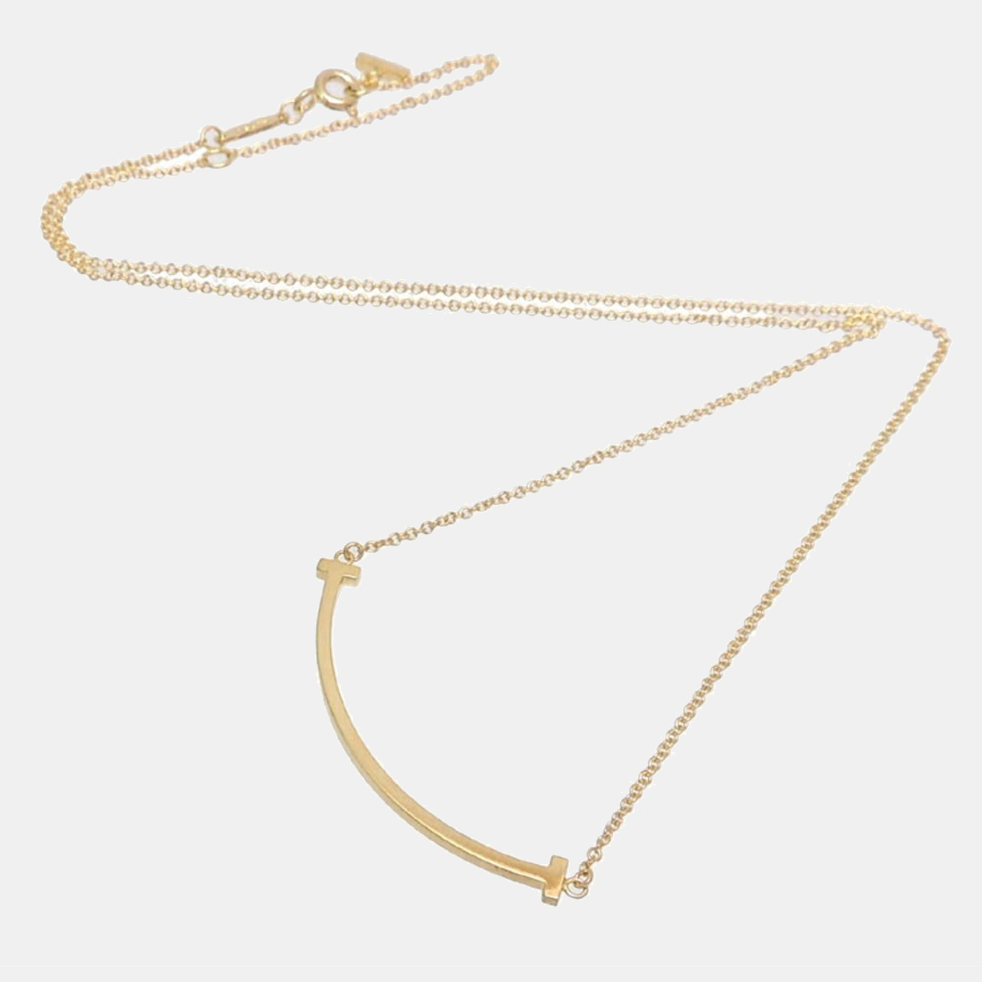 

Tiffany & Co. T Smile Small 18K Yellow Gold Necklace