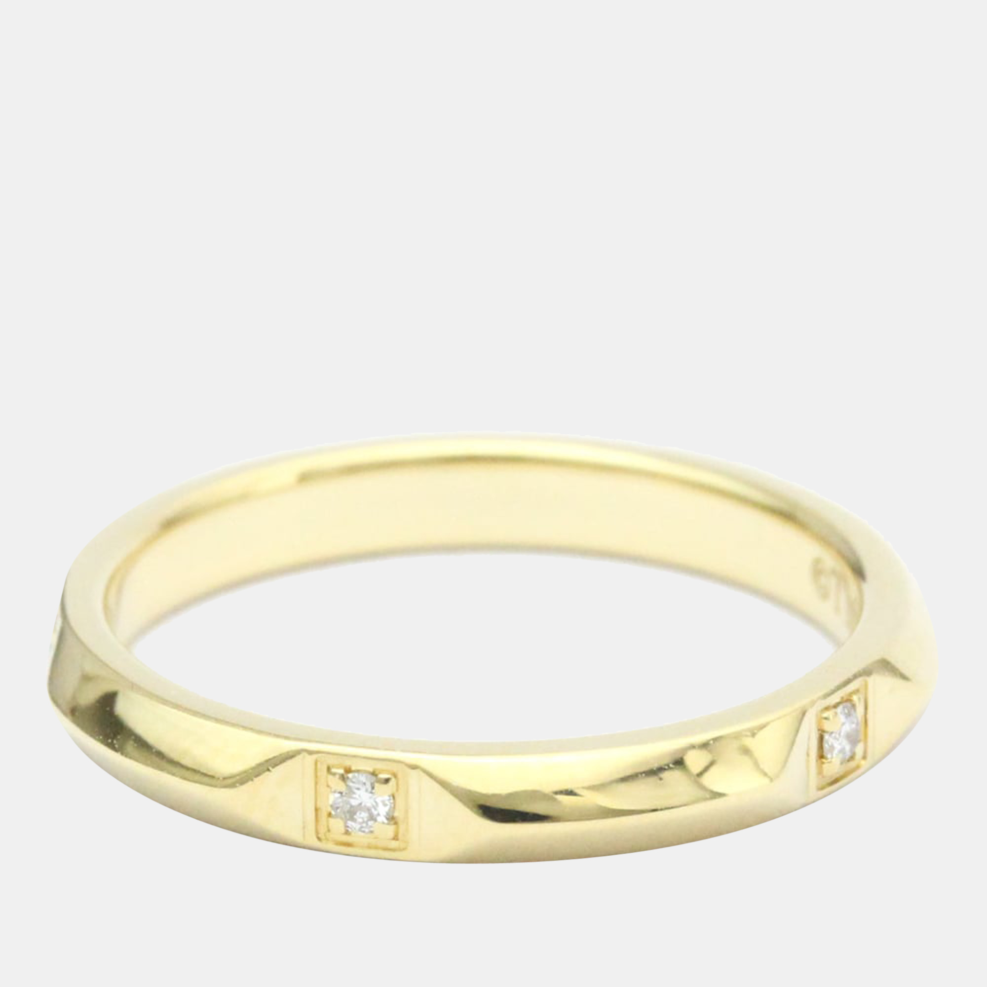 

Tiffany & Co. True Band 18K Yellow Gold Diamond Ring EU 52