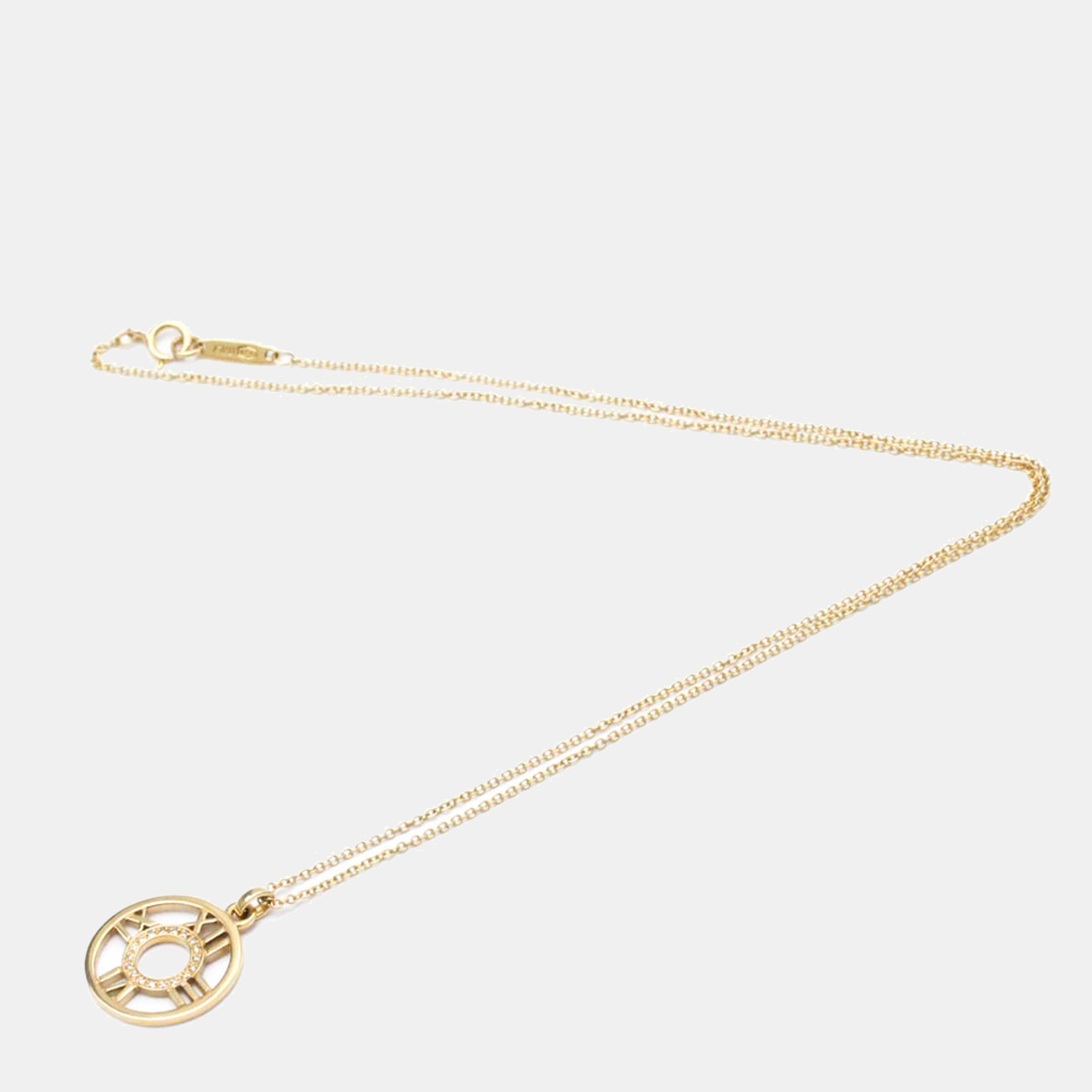 

Tiffany & Co. Atlas 18K Rose Gold Diamond Necklace