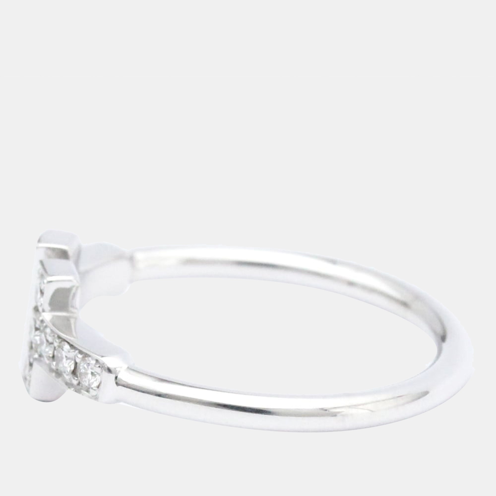 

Tiffany & Co. Twire 18K White Gold Diamond Ring EU 50.5