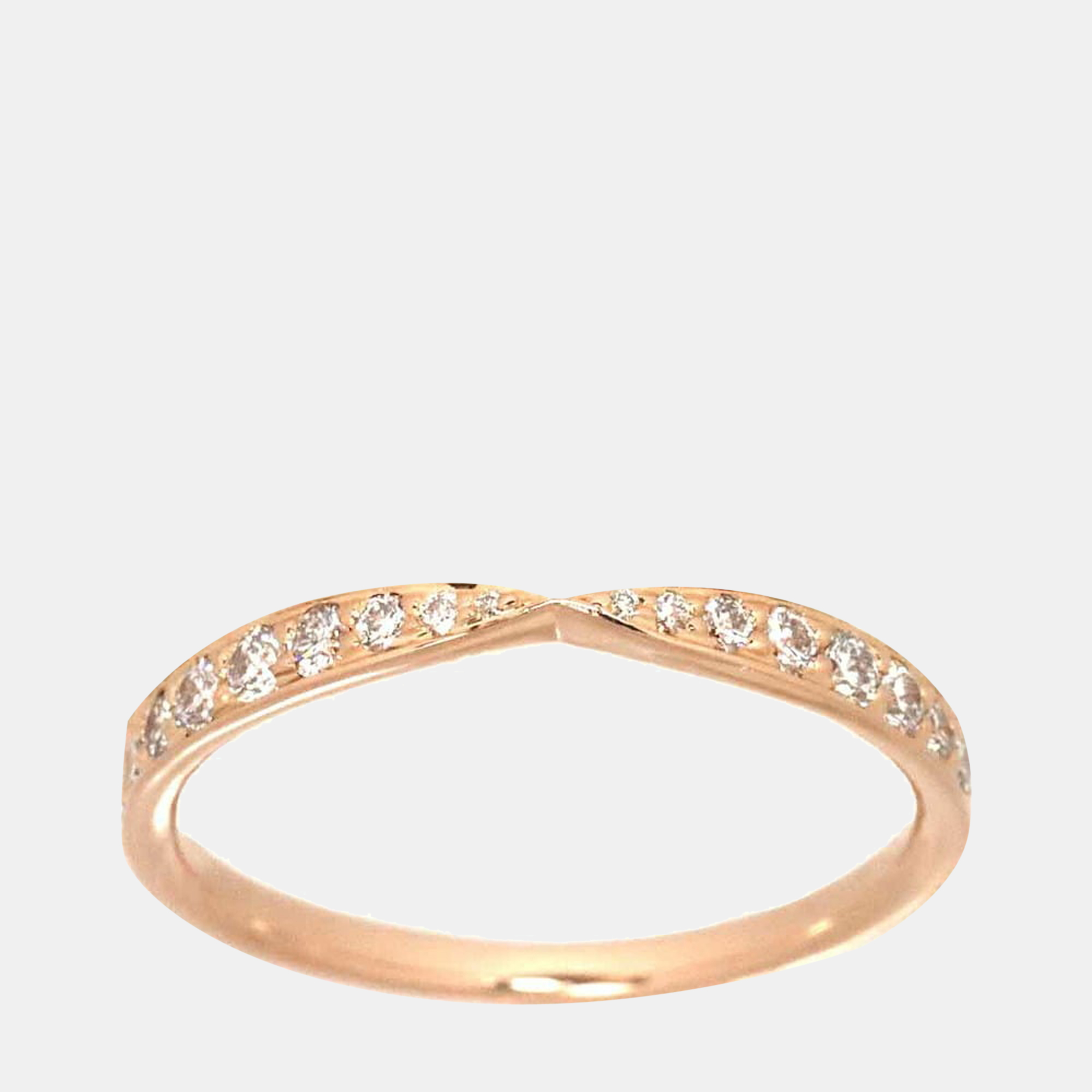 

Tiffany & Co. Harmony 18K Rose Gold Diamond Ring EU 51