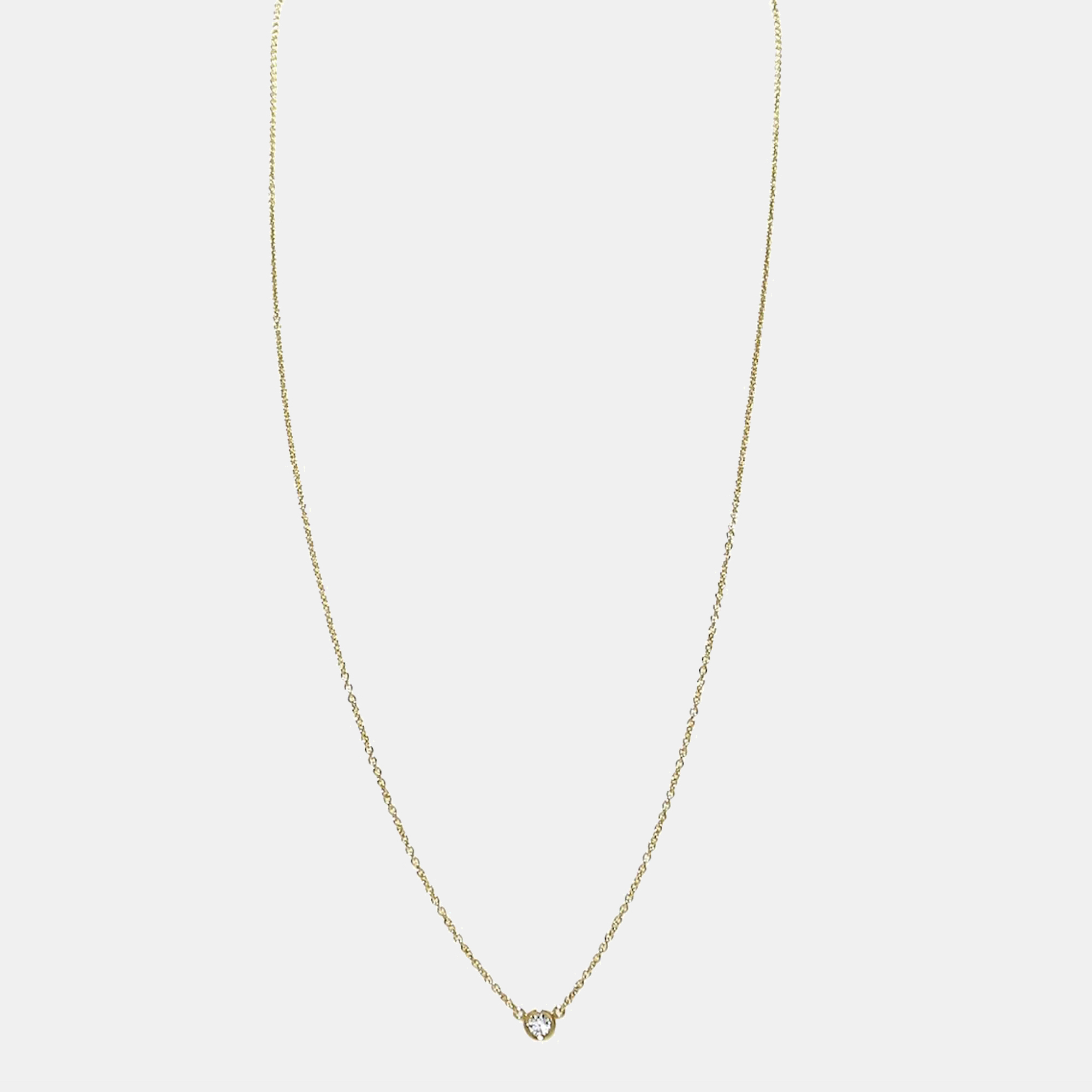 

Tiffany & Co. Elsa Peretti Diamonds by the Yard 18K Yellow Gold Diamond Necklace