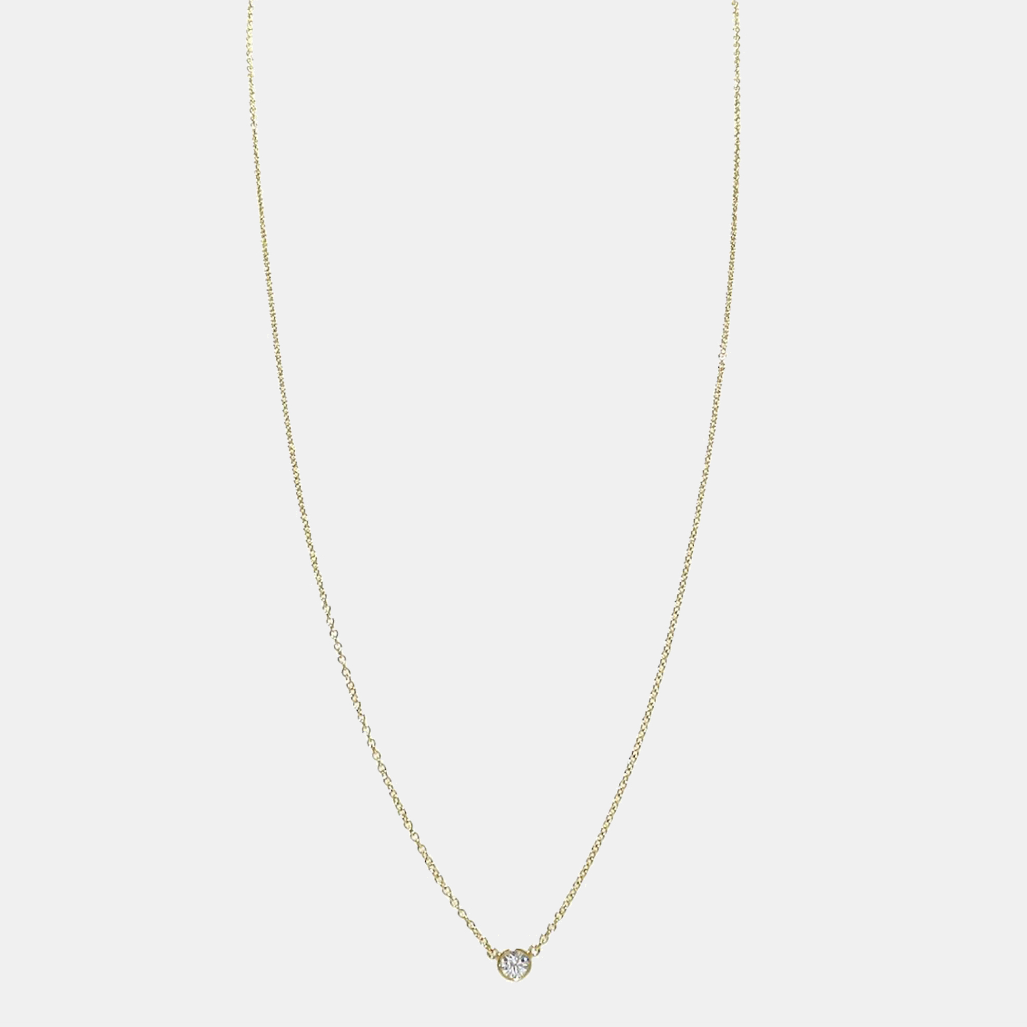 

Tiffany & Co. Elsa Peretti Diamonds By The Yard 18K Yellow Gold Diamond Necklace