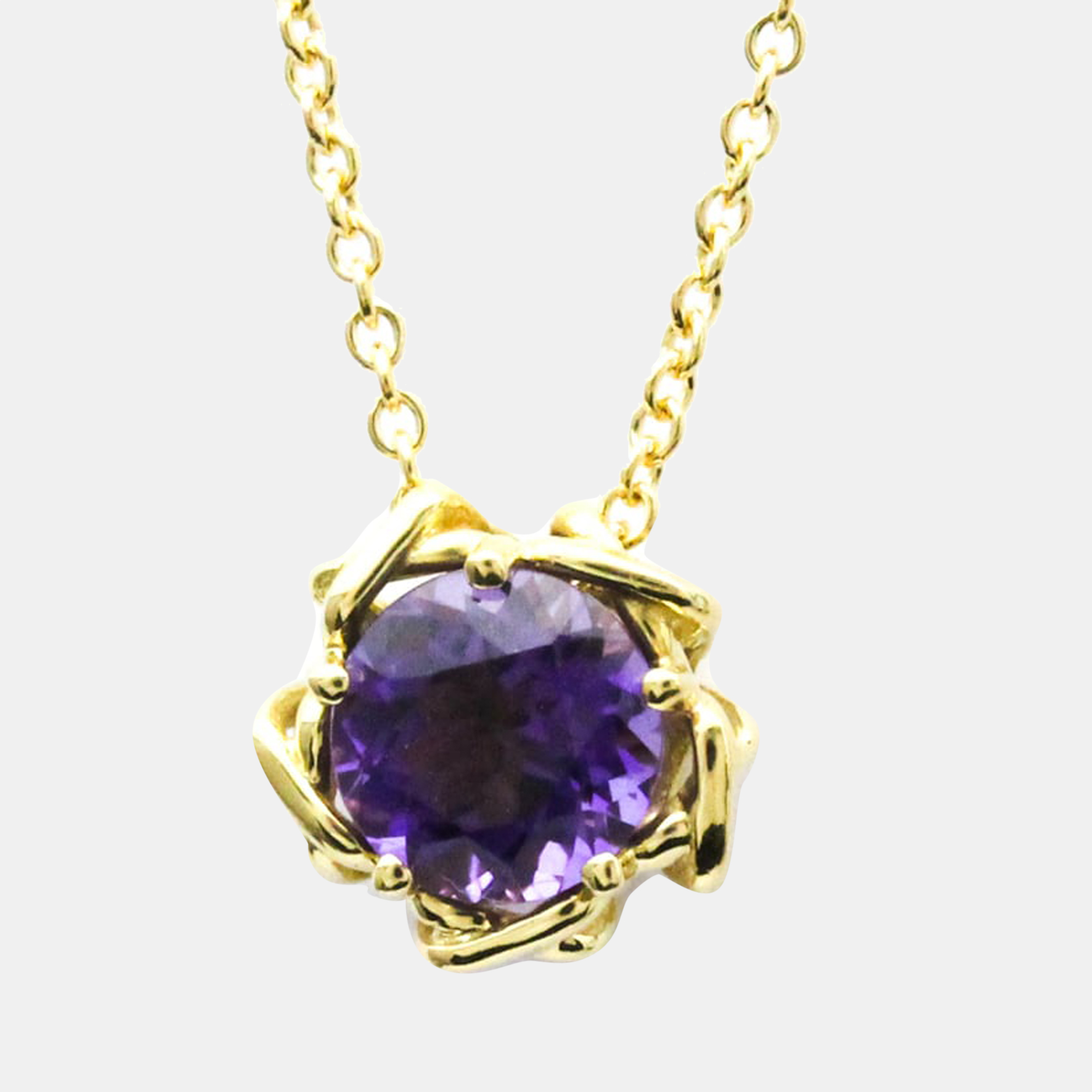 Tiffany & Co. Vintage 18K Yellow Gold Amethyst Necklace Tiffany & Co. The Luxury Closet
