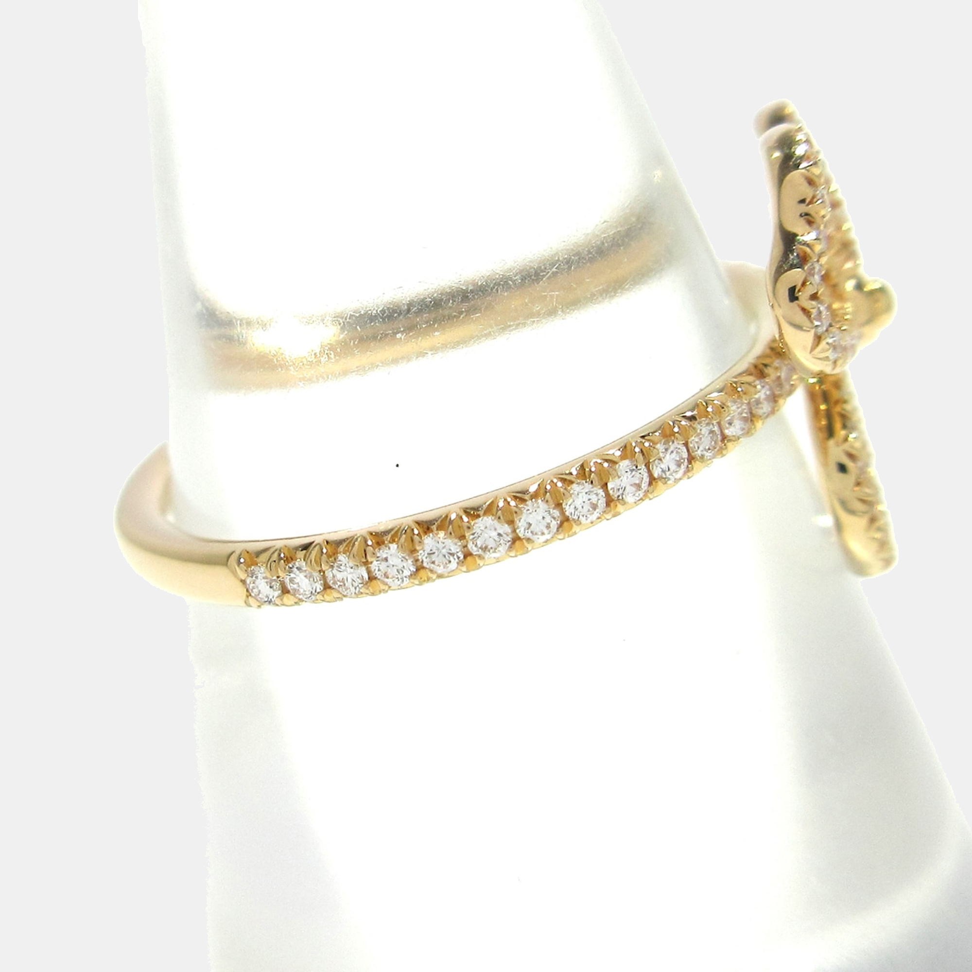 

Tiffany & Co. Paper Flower 18K Rose Gold Diamond Ring EU 49