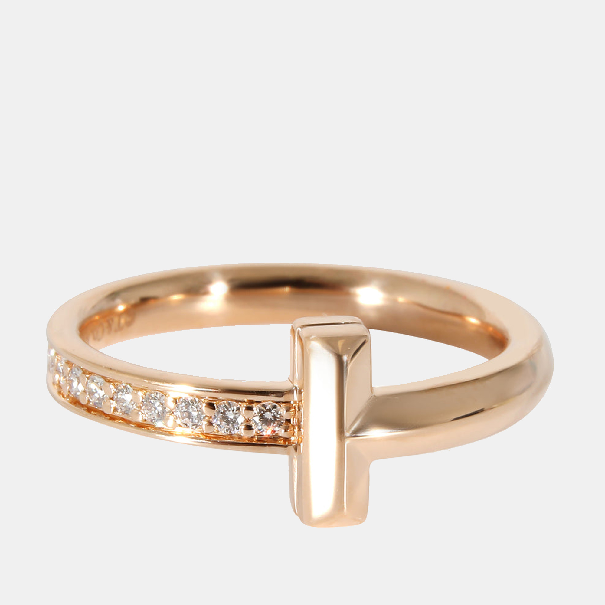 

Tiffany & Co. Tiffany T Ring in 18k Rose Gold 0.08 CTW Ring US 5.25