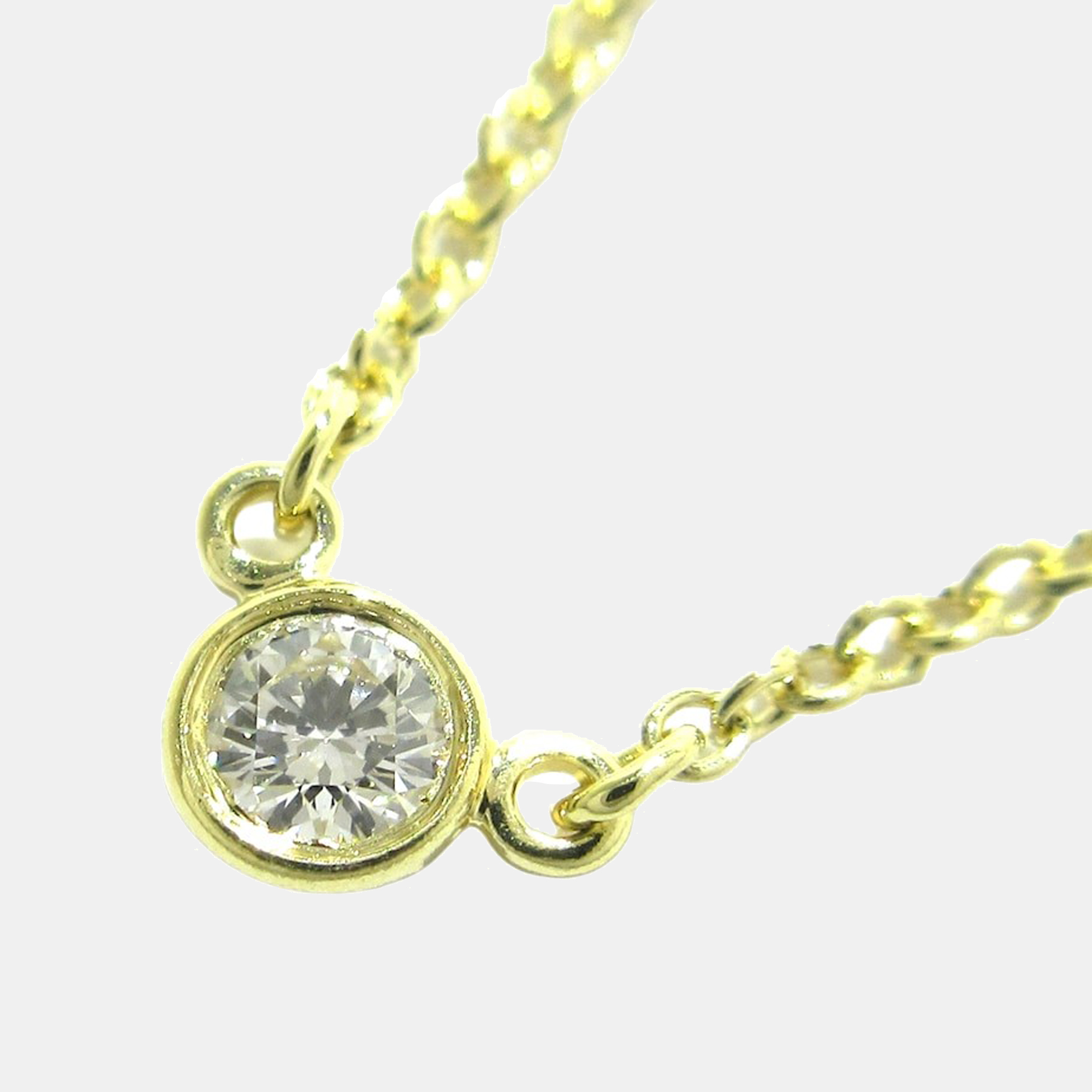 

Tiffany & Co. Diamonds By The Yard 18K Yellow Gold Diamond Necklace