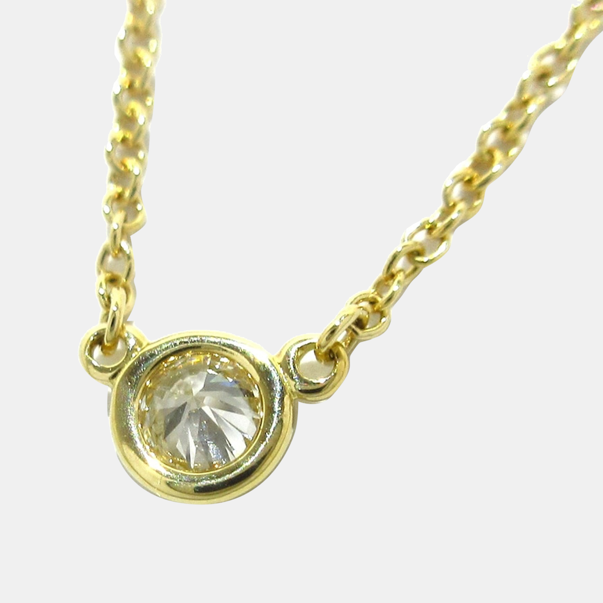 

Tiffany & Co. Diamonds By The Yard 18K Yellow Gold Diamond Necklace