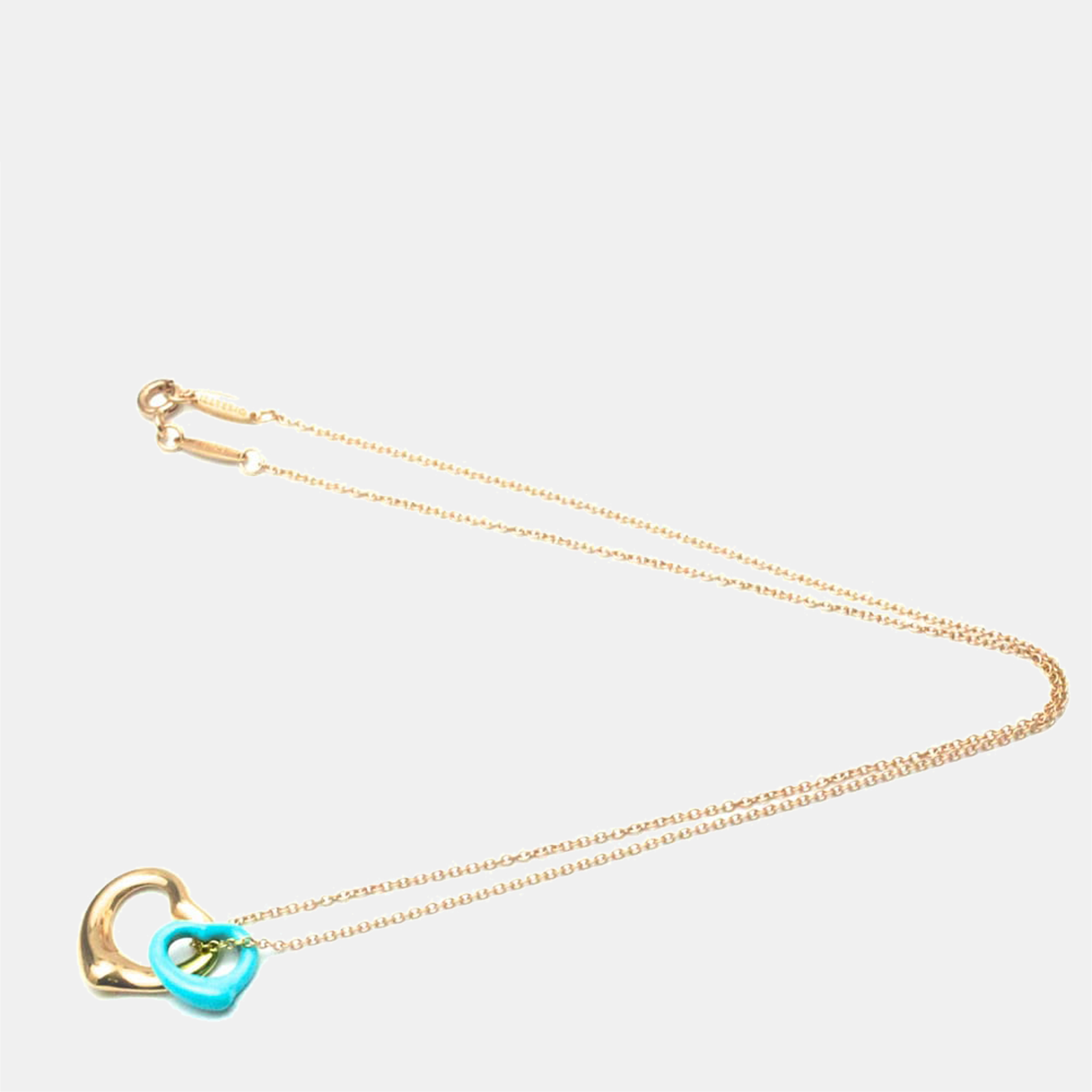 

Tiffany & Co. Elsa Peretti 18K Yellow Gold Turquoise Necklace