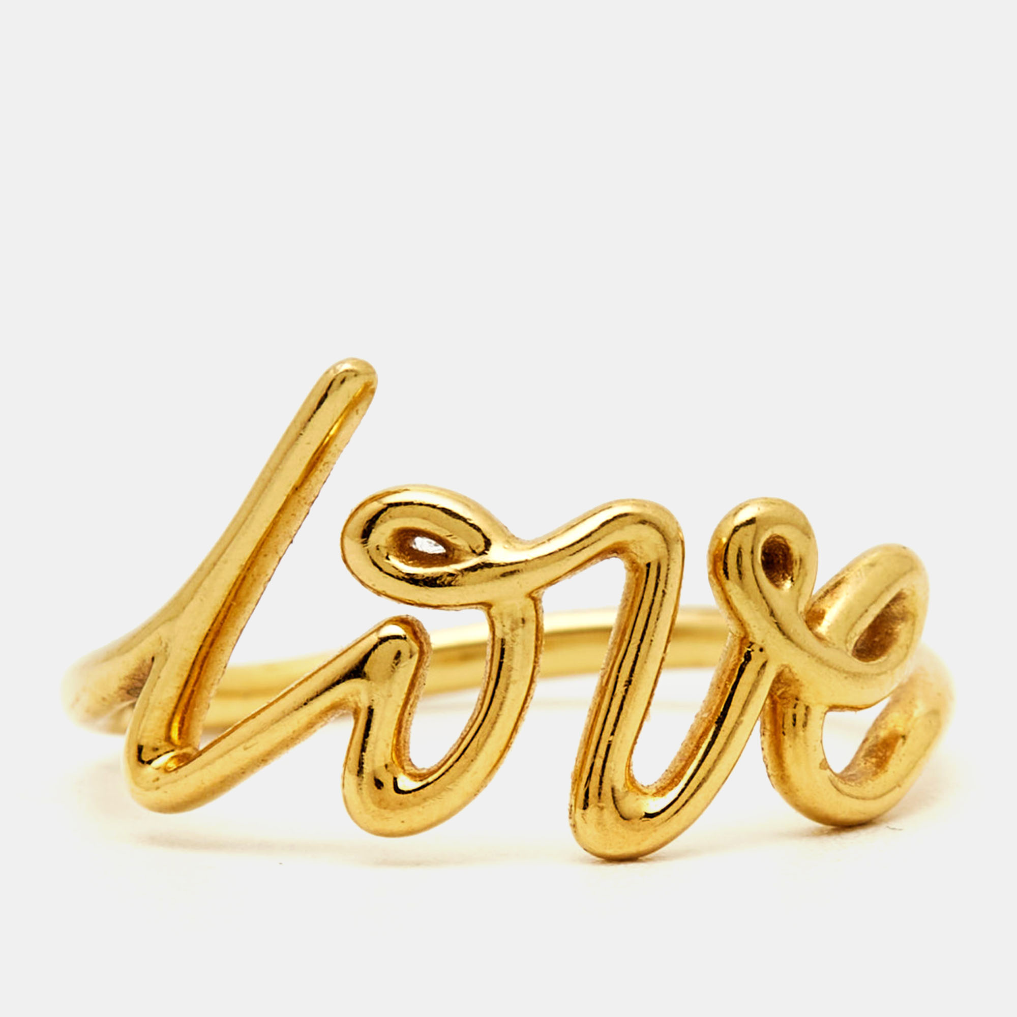 

Tiffany & Co. Paloma Picasso Love 18k Yellow Gold Ring Size