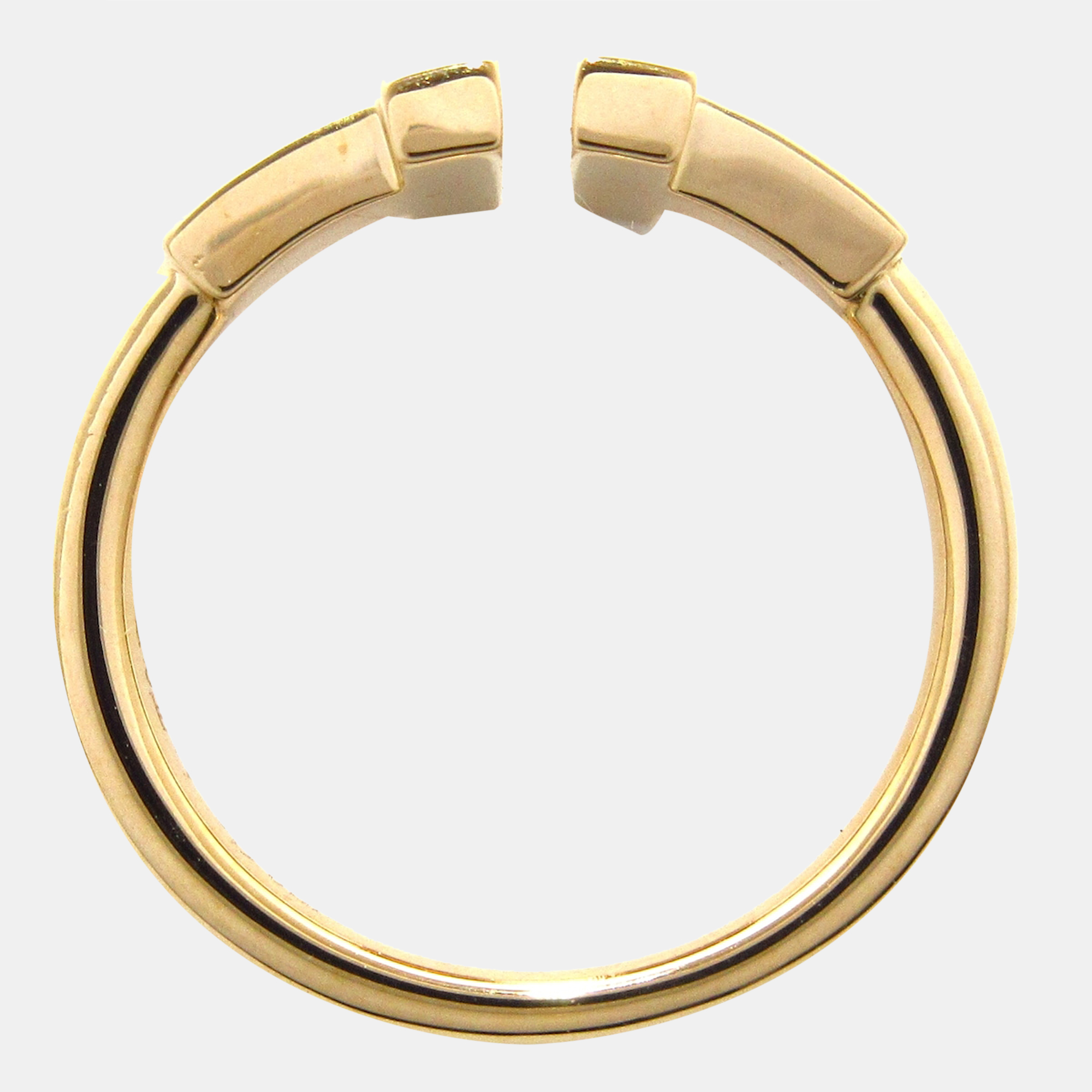 

Tiffany & Co Gold Rose Gold T wire ring jewelry Ring EU 49