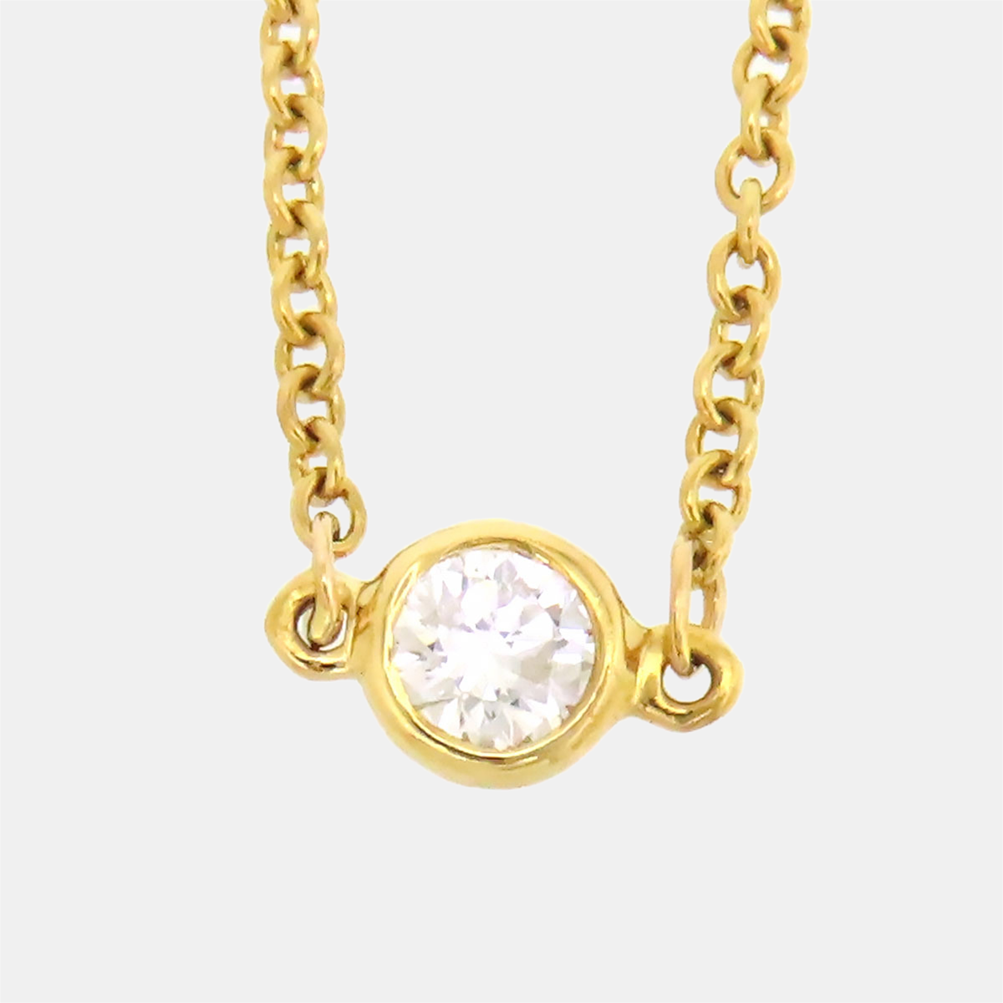 

Tiffany&Co Gold Metal 18K Diamond By The Yard Bracelet