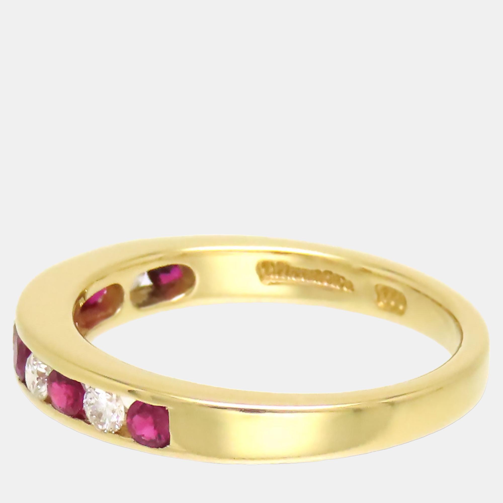 

Tiffany & Co. No Style Yellow Gold Tone Metal Ring US 8
