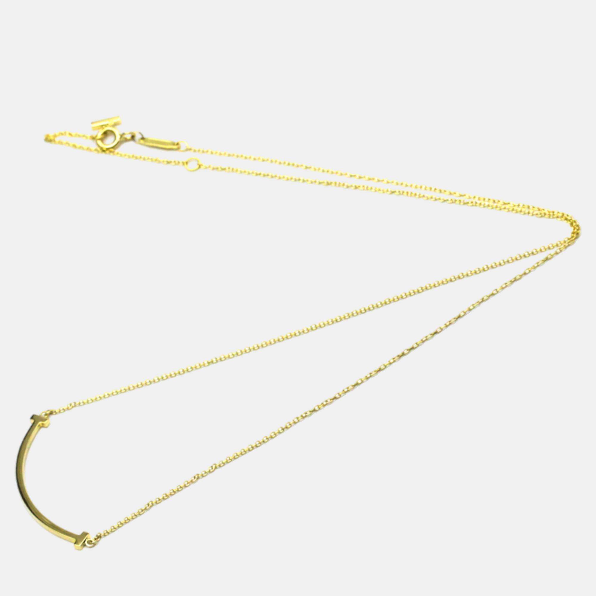 

Tiffany & Co. T Smile Large 18K Yellow Gold Necklace