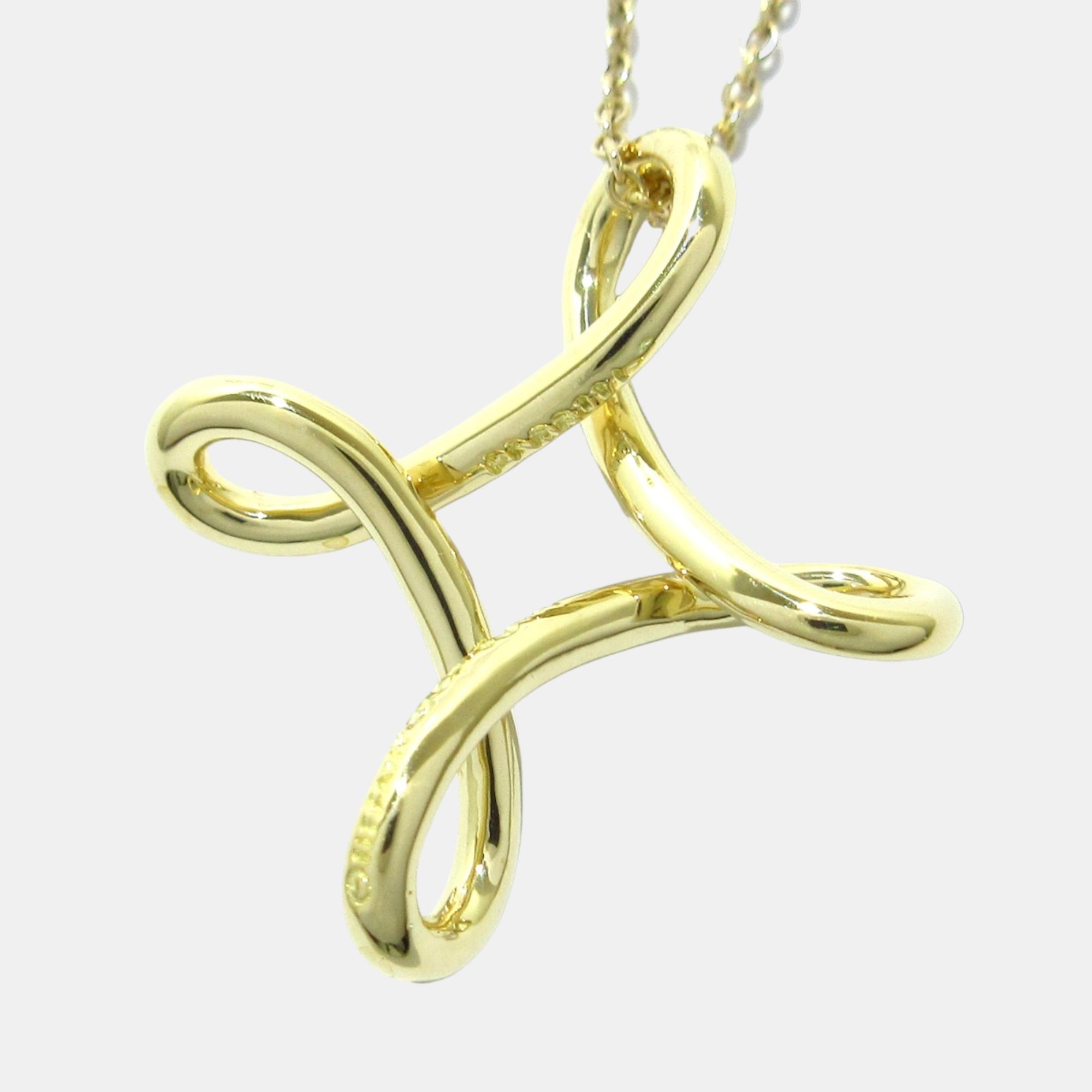 

Tiffany & Co Gold Yellow Gold Open Cross necklace jewelry