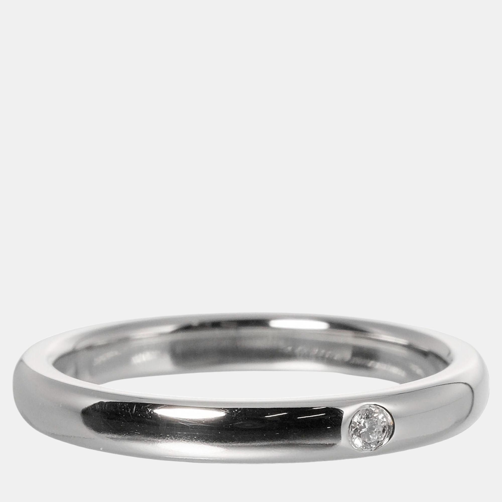 

Tiffany & Co Silver Platinum Stacking band ring jewelry