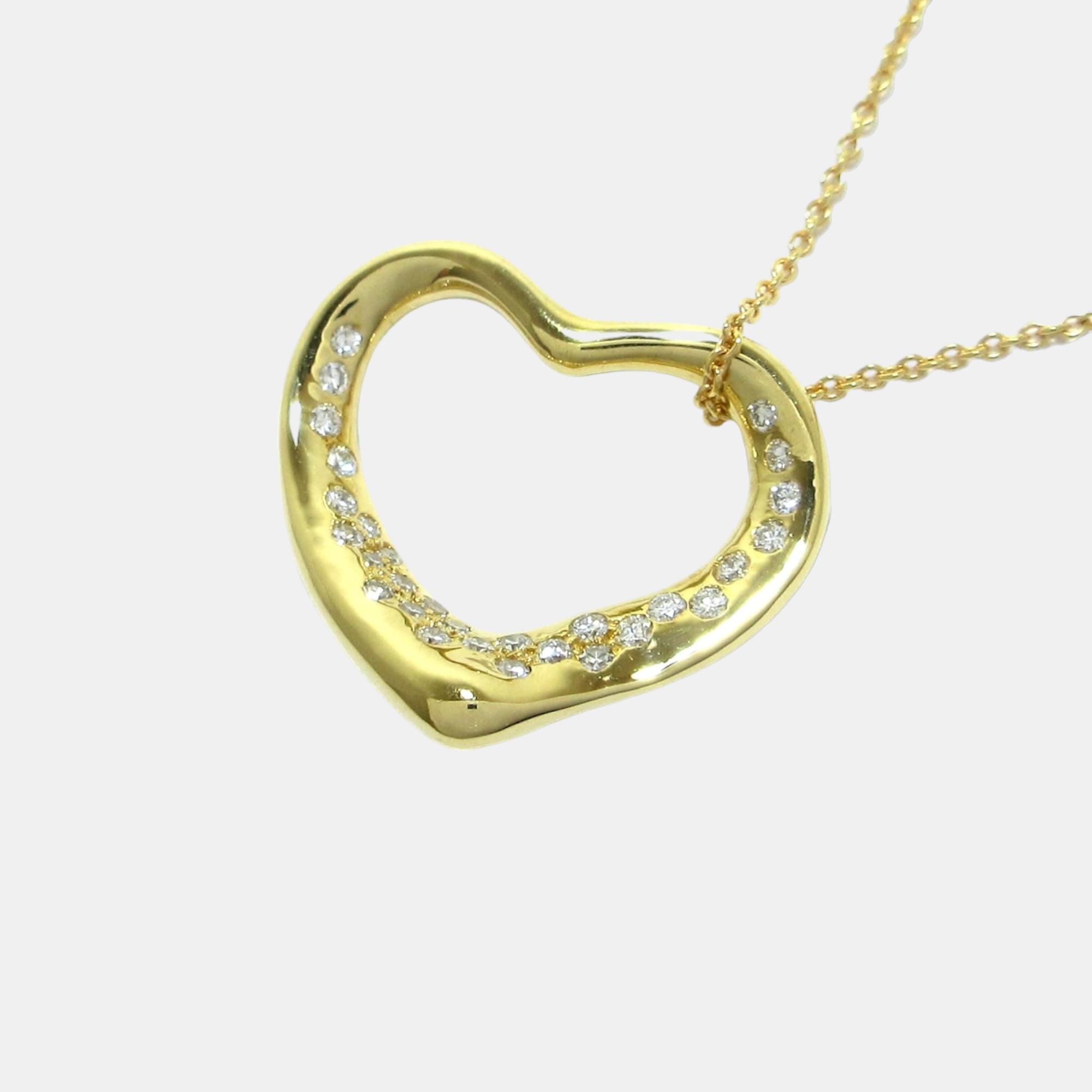 

Tiffany & Co Gold Yellow Gold Open Heart necklace jewelry