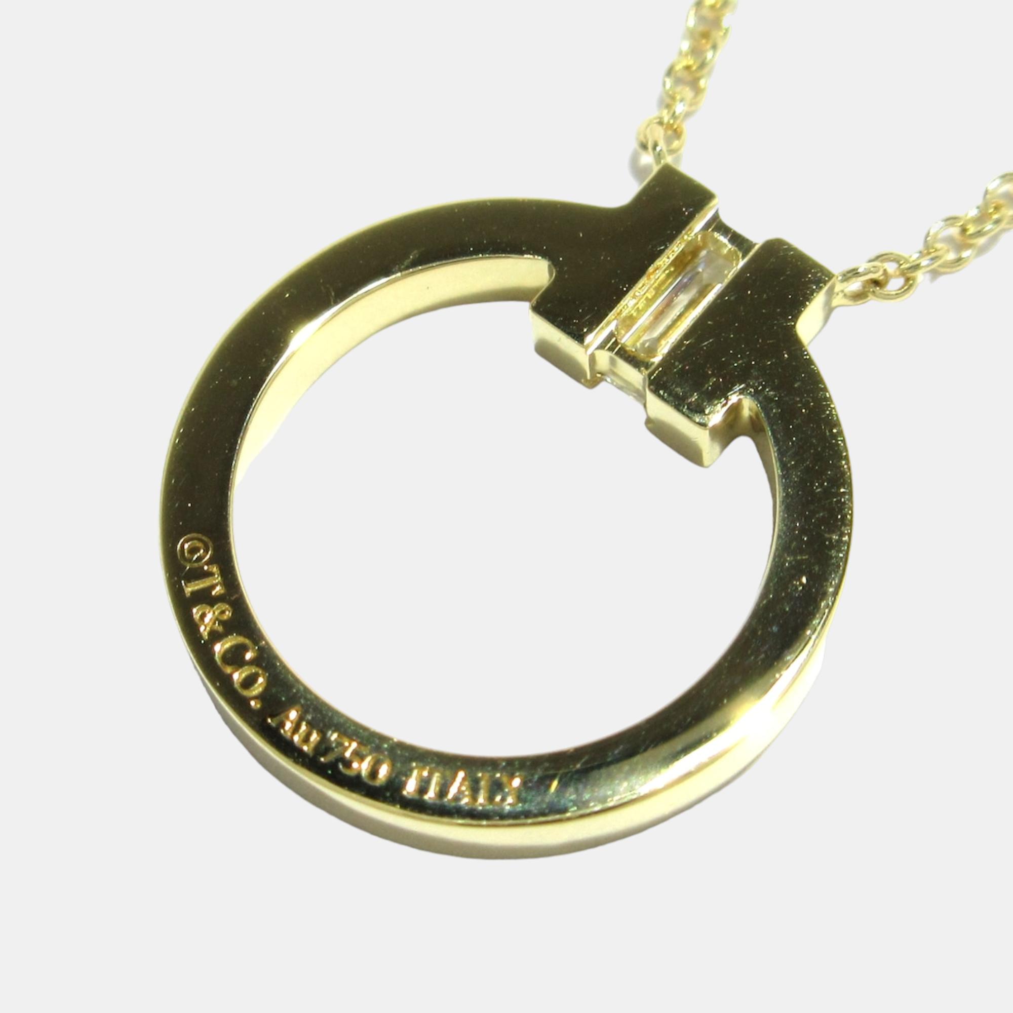 

Tiffany & Co Gold Yellow Gold T necklace jewelry