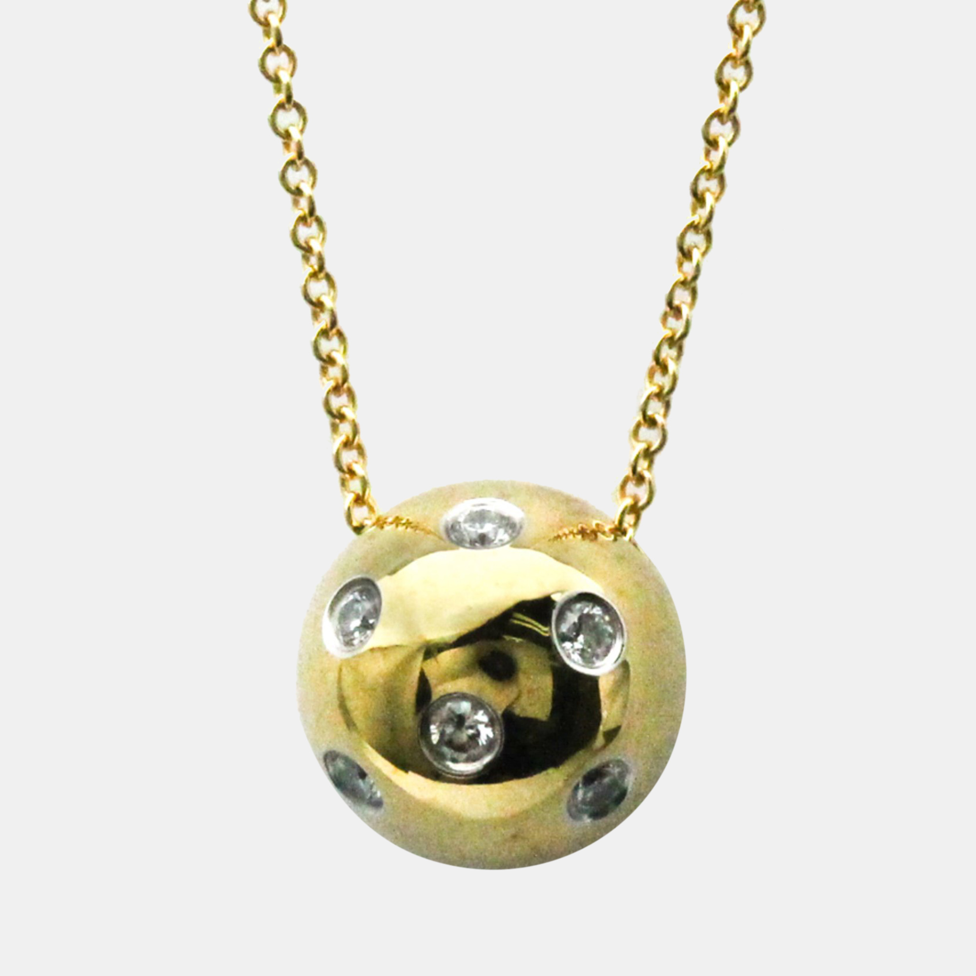 

Tiffany & Co. Etoile 18K Yellow Gold Platinum Diamond Necklace