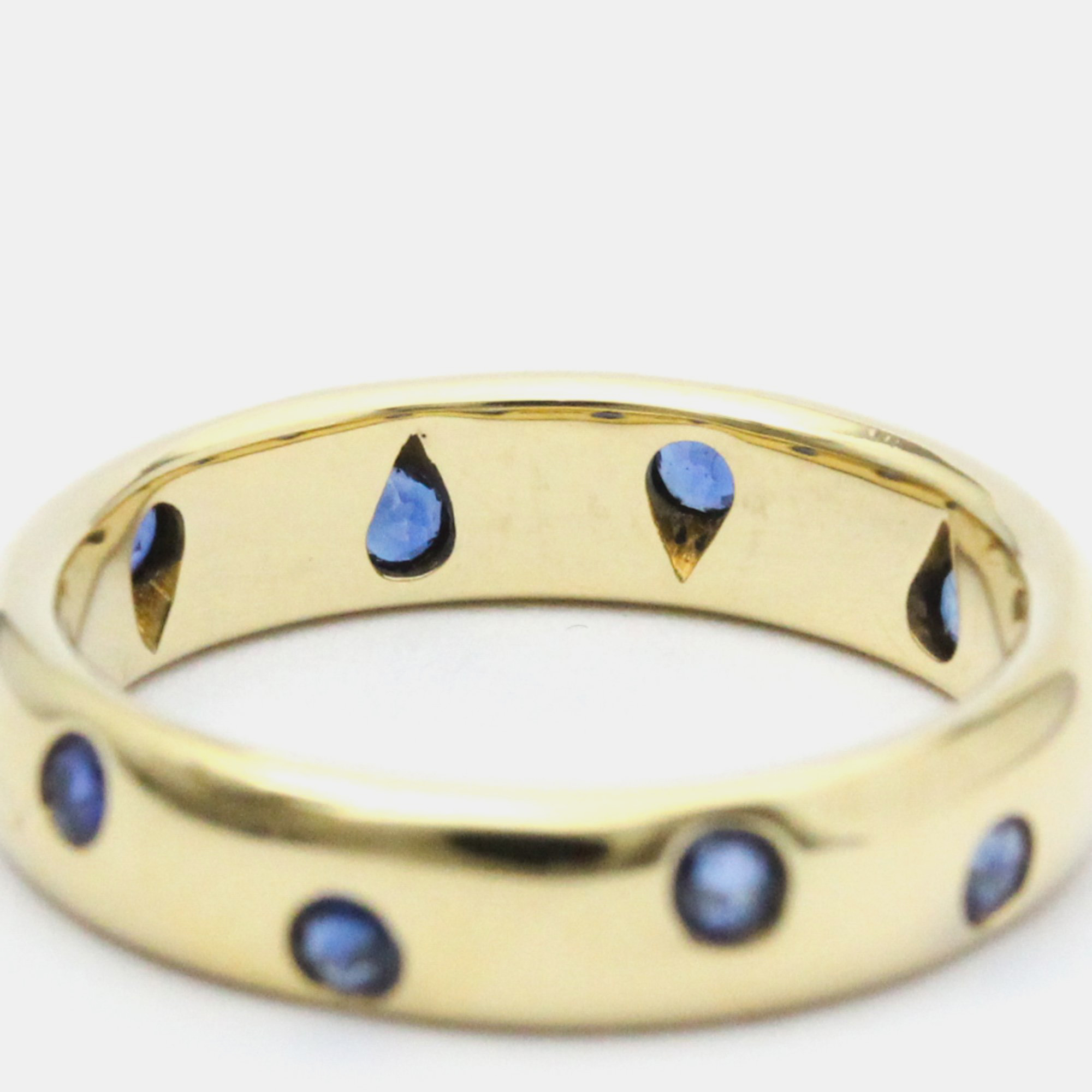 

Tiffany & Co. Etoile 18K Yellow Gold Sapphire Ring EU 49