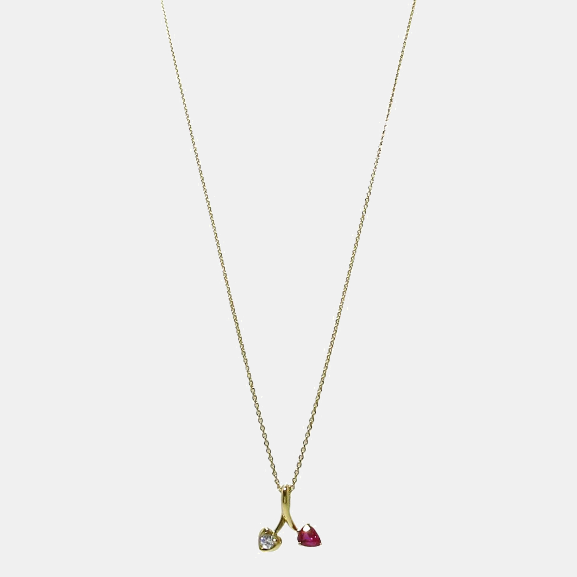 

Tiffany & Co Yellow Gold Diamond Necklace