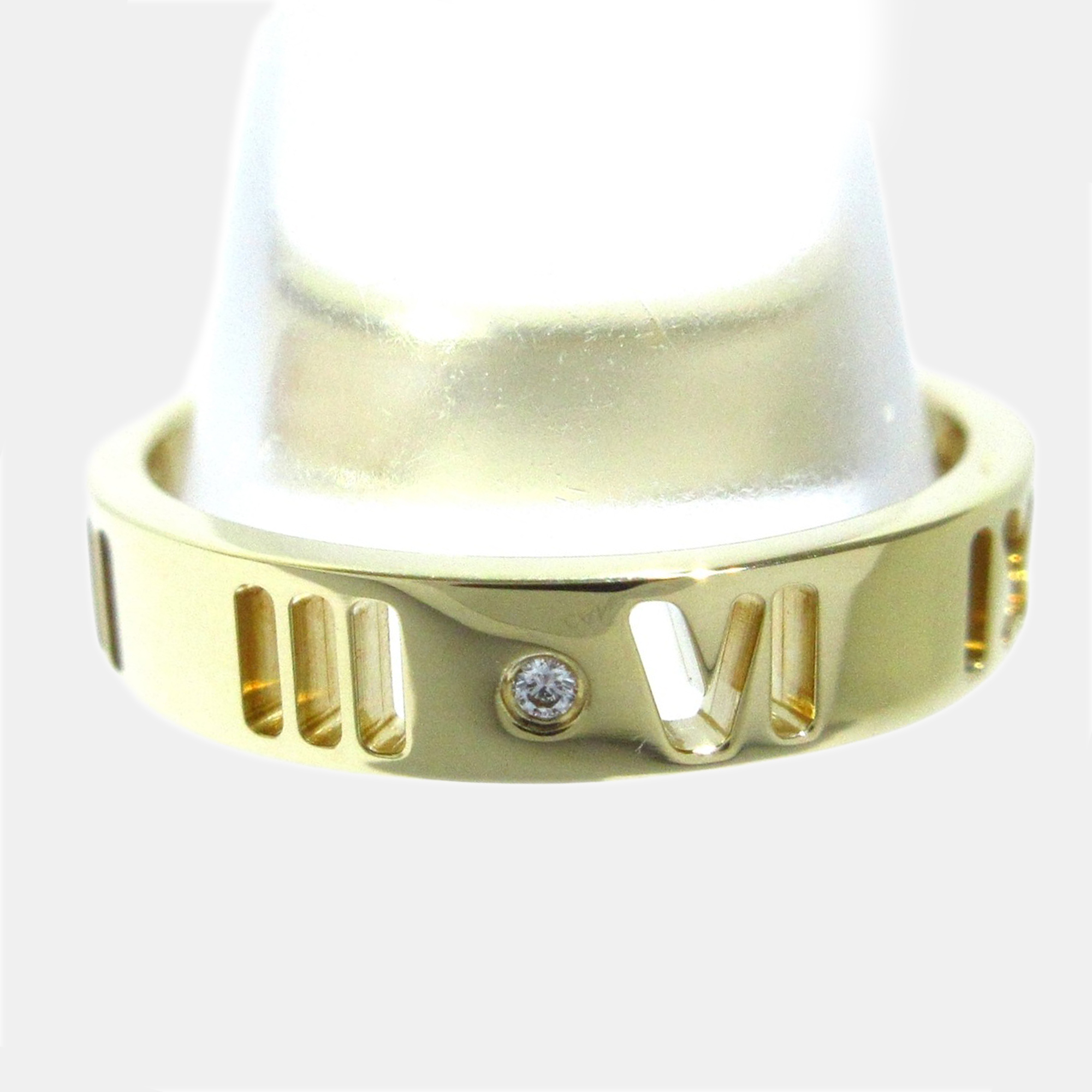 

Tiffany & Co Yellow Gold Atlas Diamond Ring Size 47