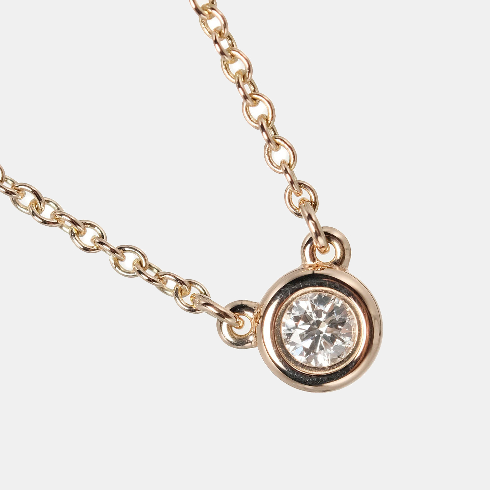 

Tiffany & Co. Diamonds Rose Gold By the yard necklace