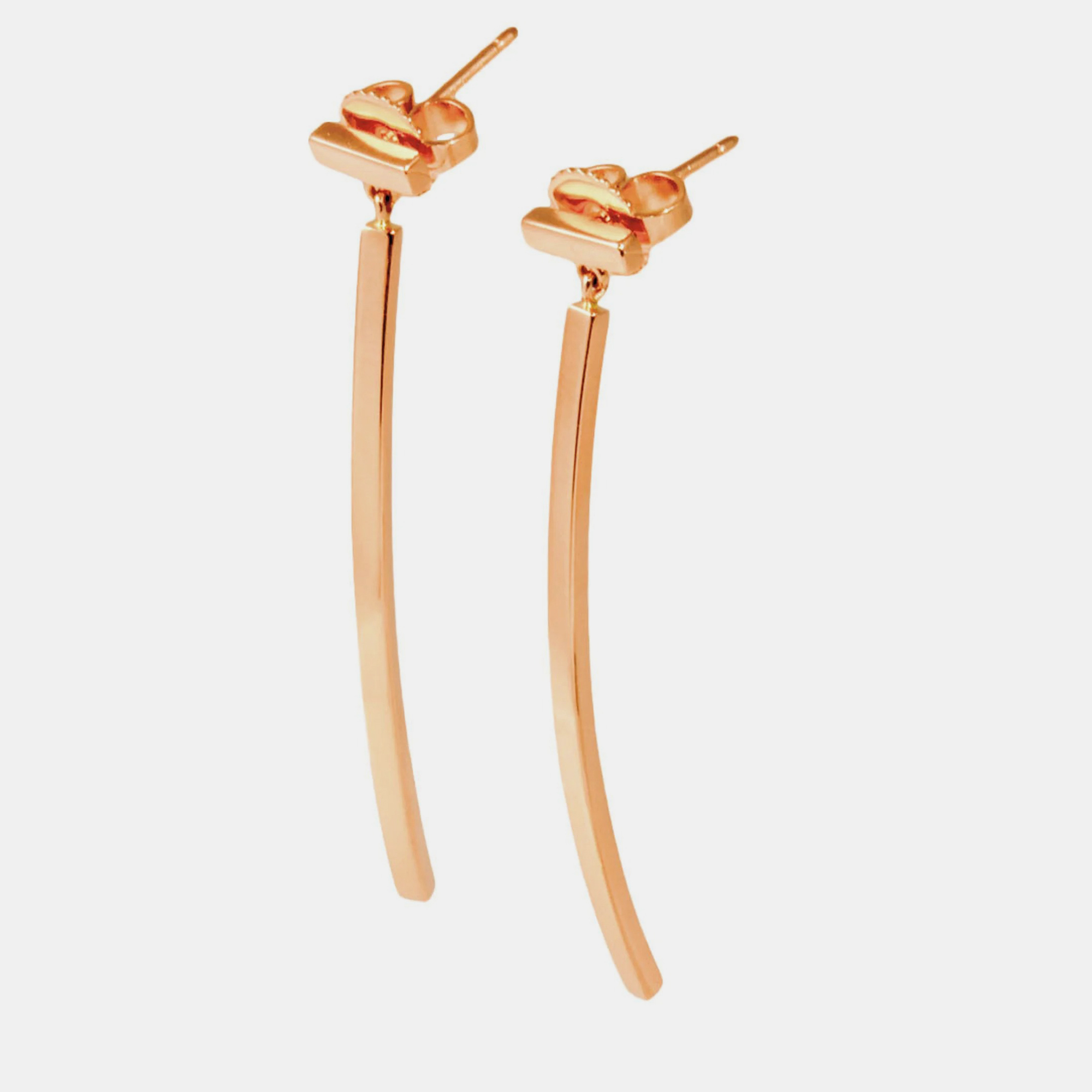 

Tiffany & Co. Tiffany T Bar 18K Rose Gold Earrings
